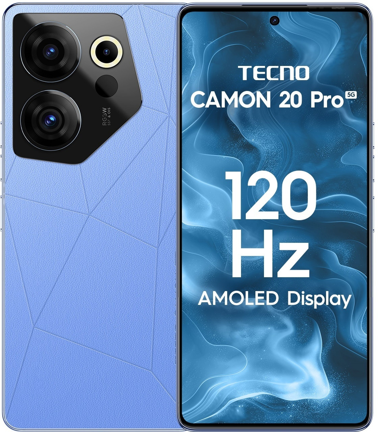 Image of Tecno Camon 20s Pro 5G (Serenity Blue, 128 GB)