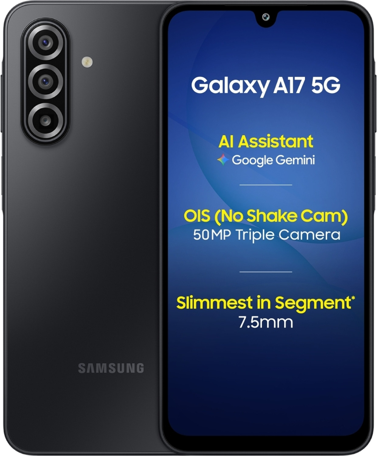 Image of Samsung Galaxy A17 5G (Black, 256 GB)