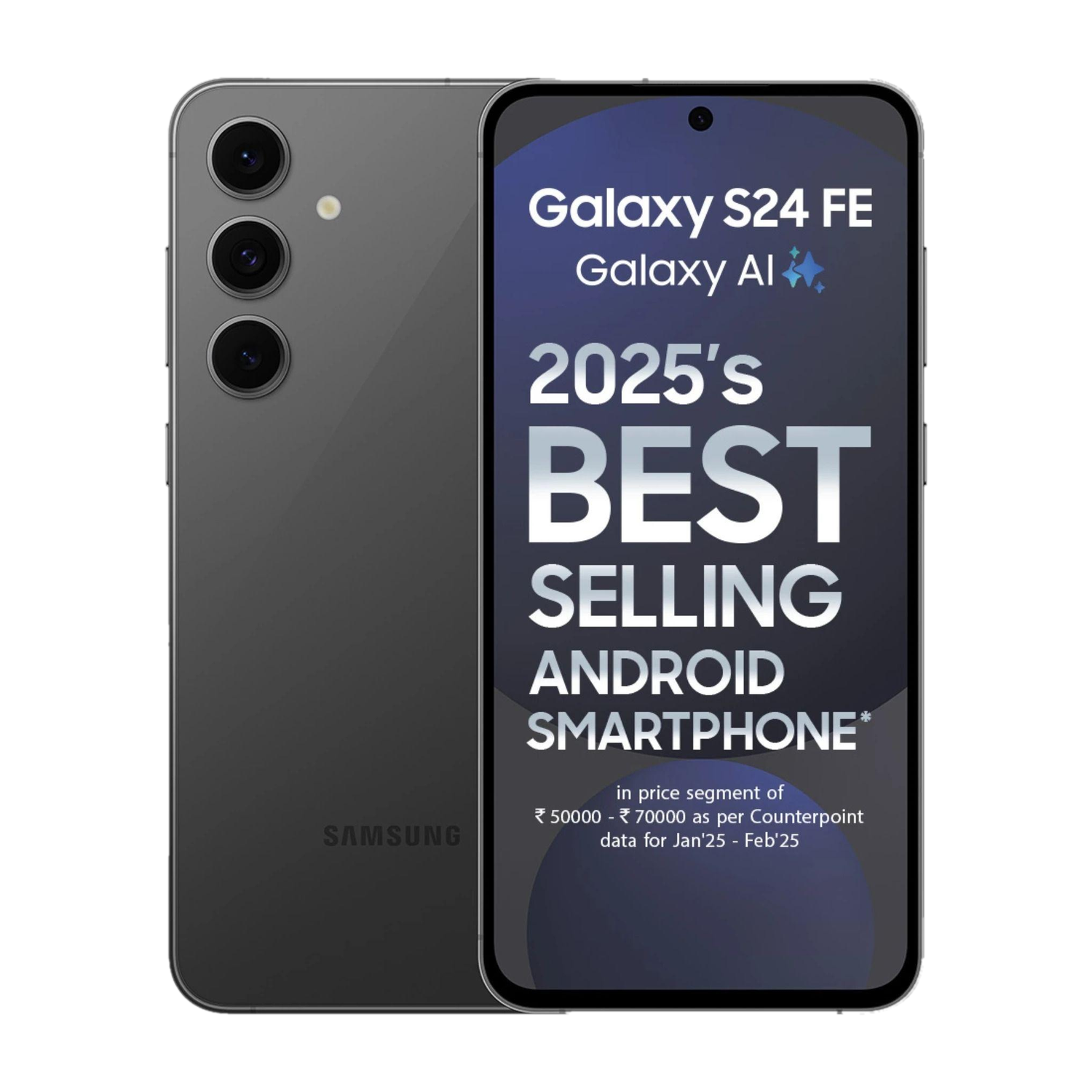 Image of Samsung Galaxy S24 FE 5G (Graphite, 128 GB)