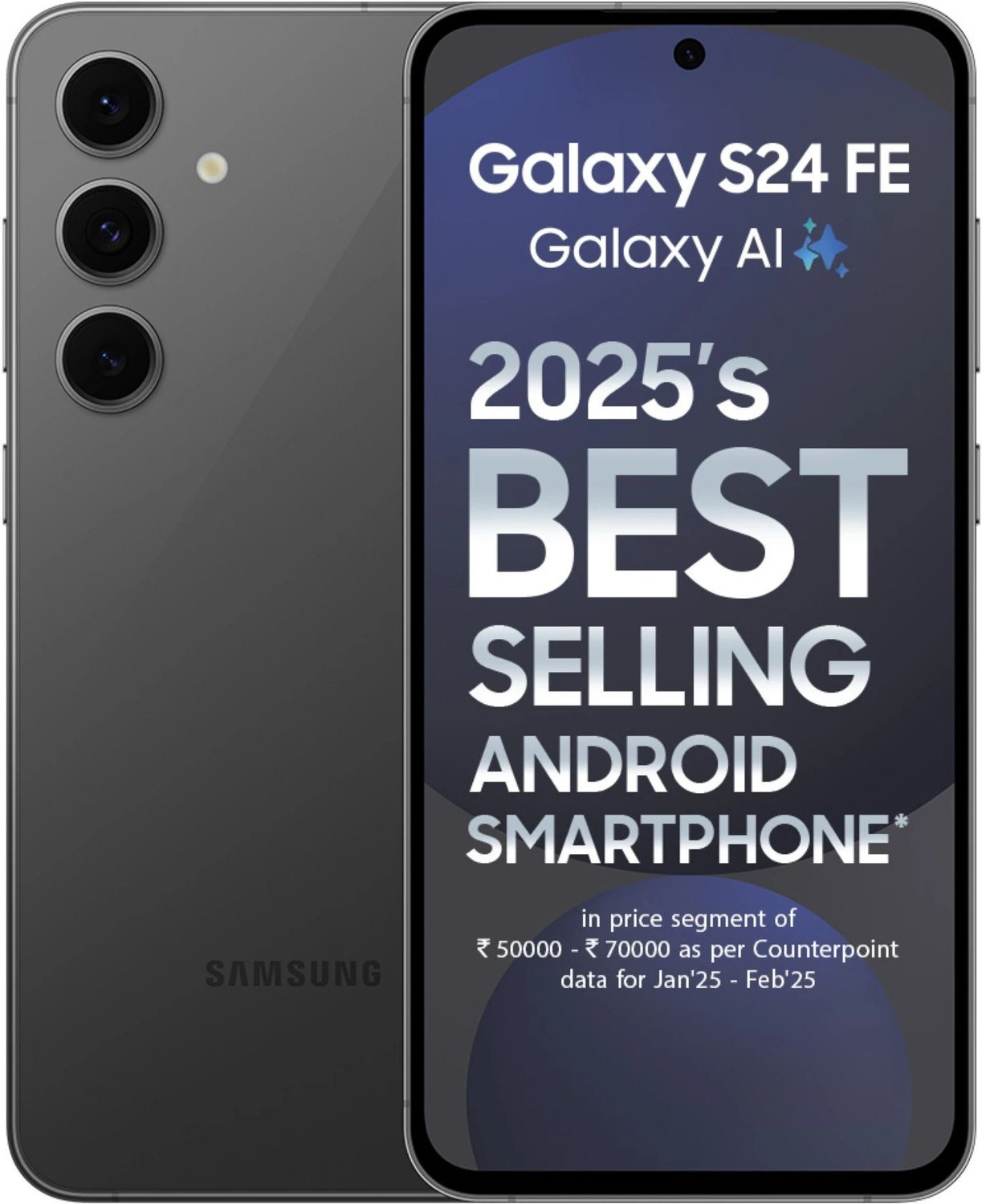 Image of Samsung Galaxy S24 FE 5G (Graphite, 128 GB)