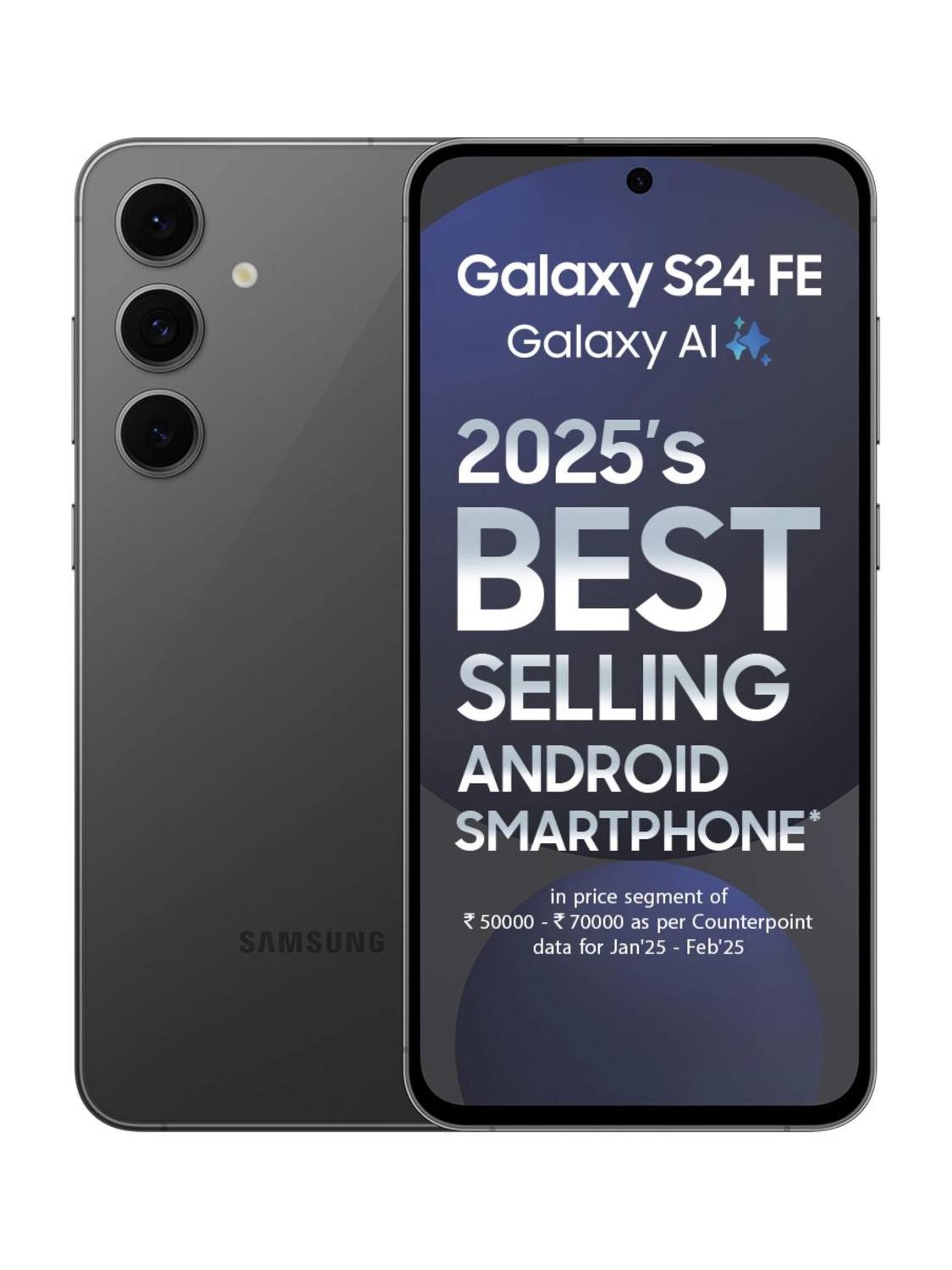 Samsung Galaxy S24 FE 5G (Graphite, 256 GB)