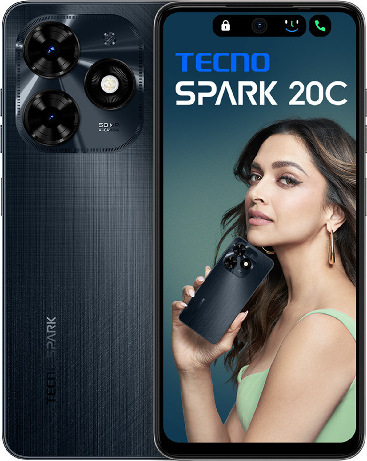 Image of Tecno Spark 20C (Gravity Black, 128 GB)