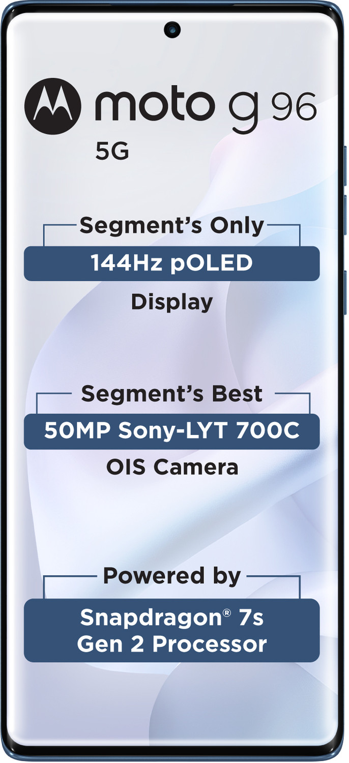 Image of MOTOROLA G96 5G (Pantone Ashleigh Blue, 128 GB)