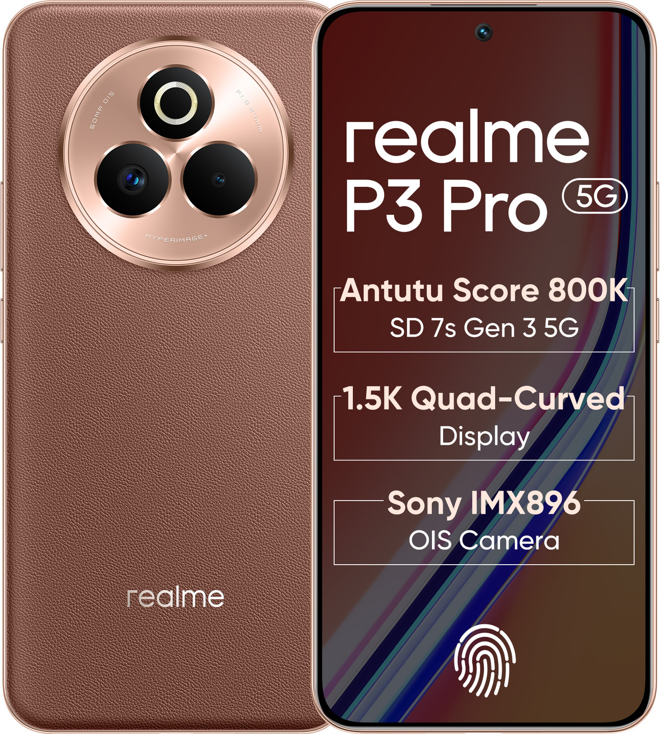 Image of realme P3 Pro 5G (Saturn Brown, 256 GB)