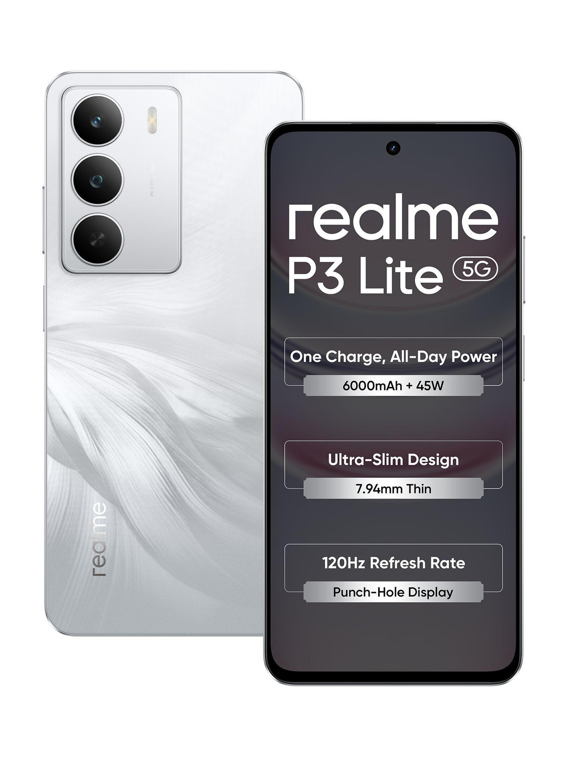 realme P3 Lite 5G Charger in the Box (Lily White, 128 GB) - Price