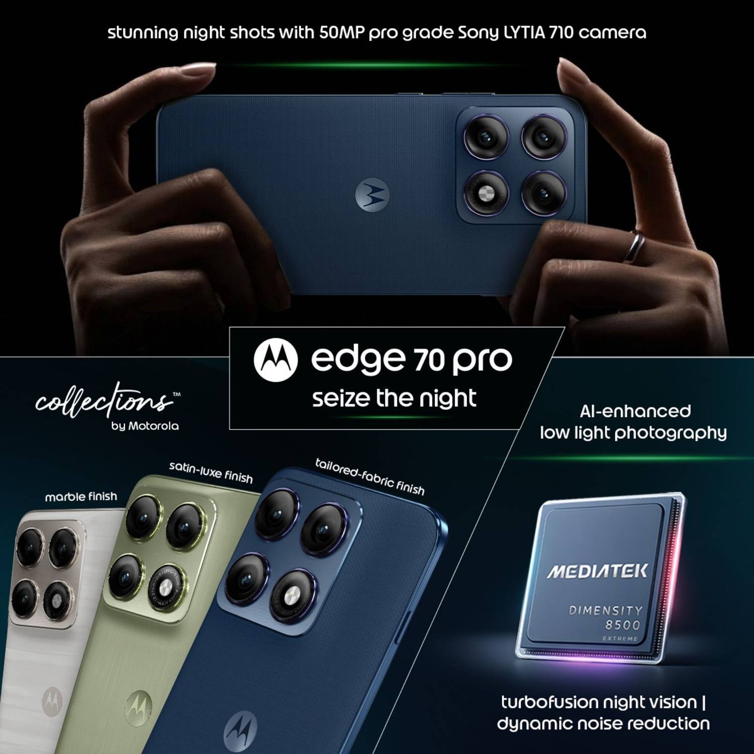 MOTOROLA edge 70 pro 256GB Blue - Image 3
