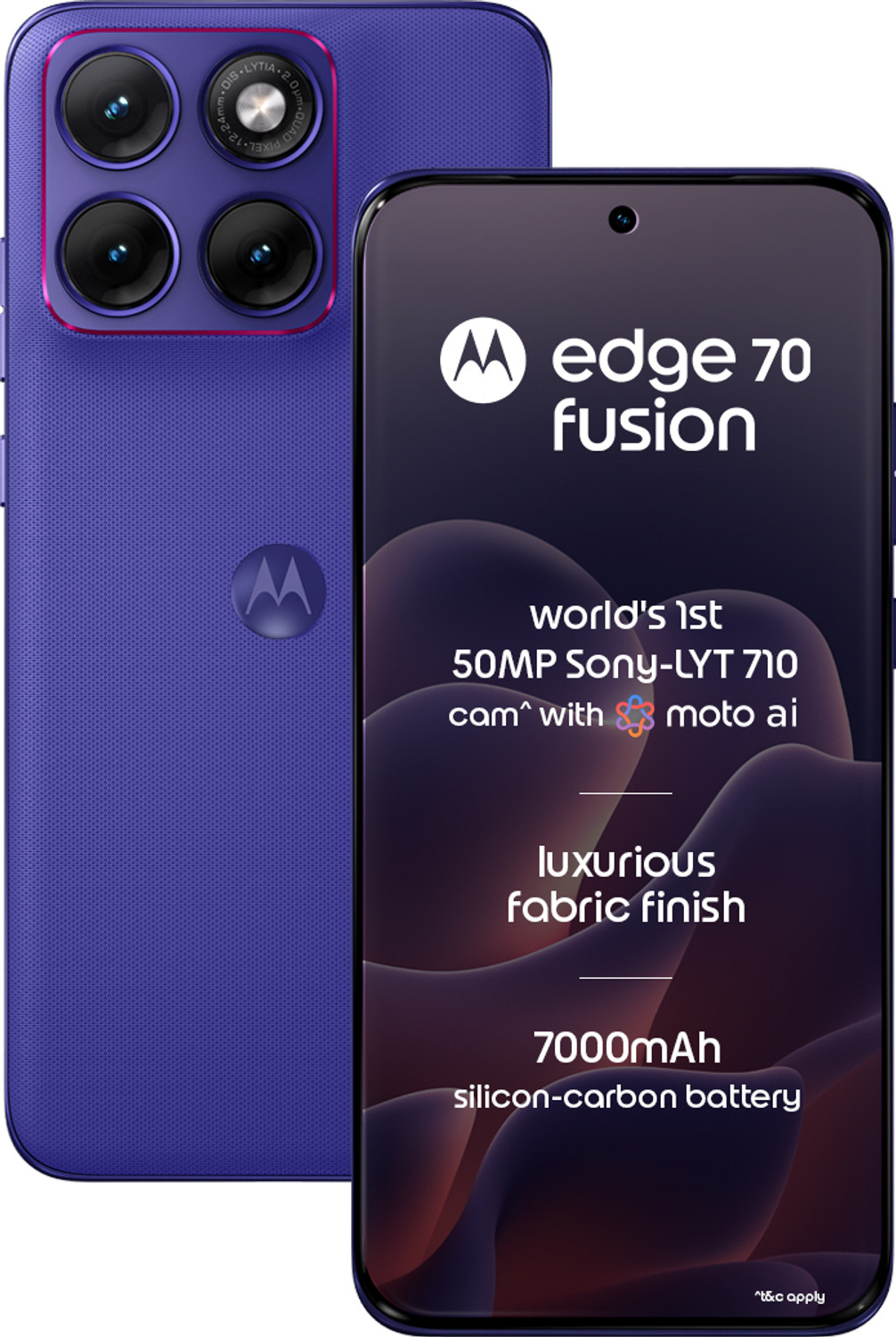 Image of MOTOROLA Edge 70 Fusion (Pantone ORIENT BLUE, 256 GB)