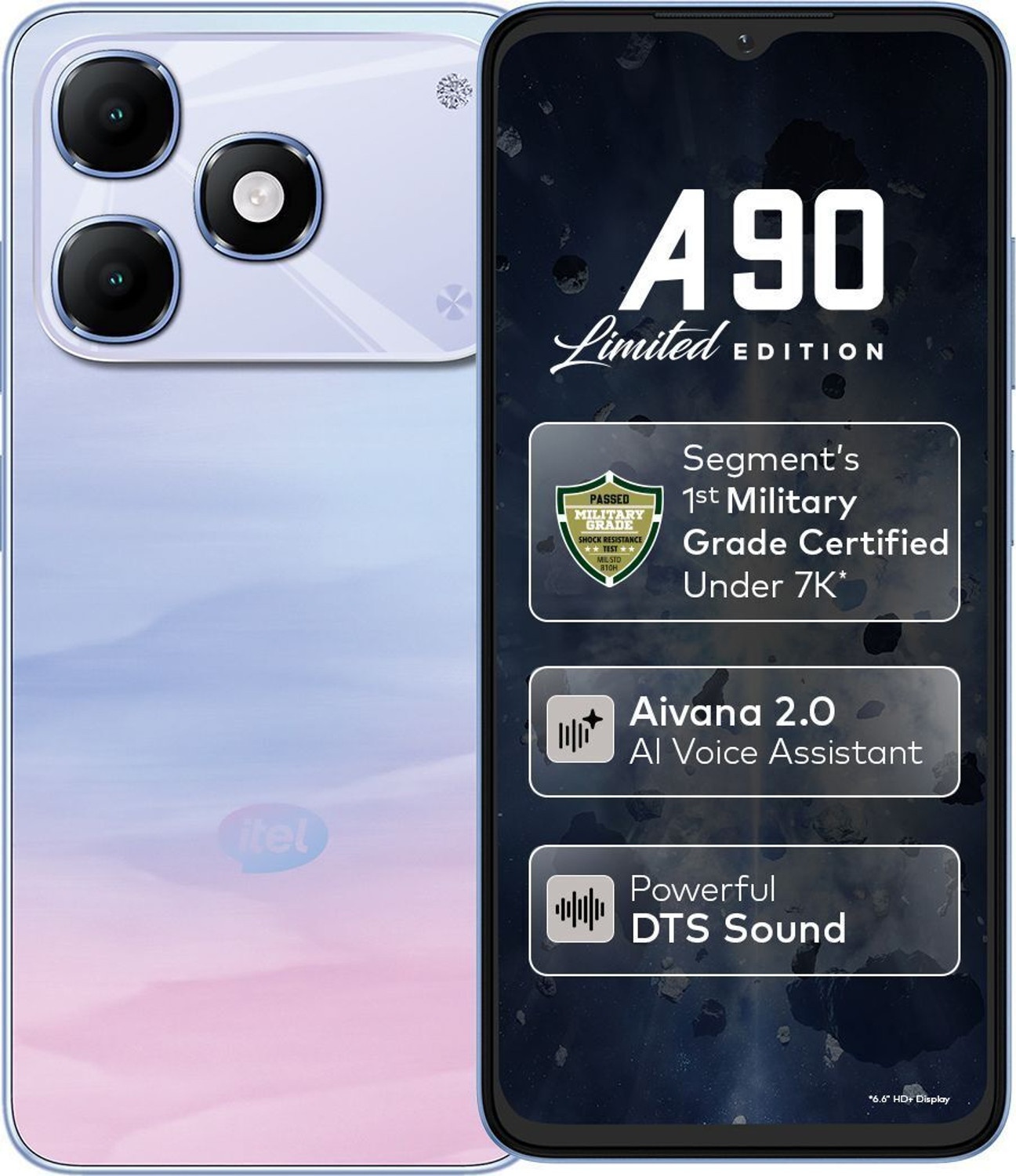 Image of itel A90 (Aurora Blue, 64 GB)