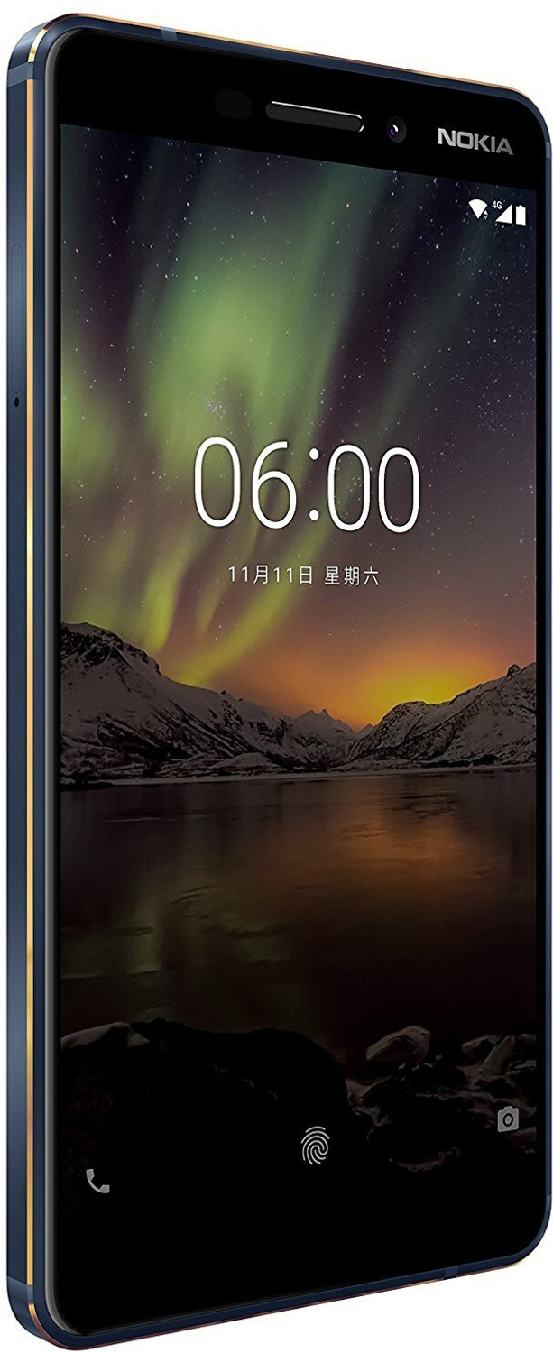 Image of Nokia 6.1 (Gold, Blue, 32 GB)