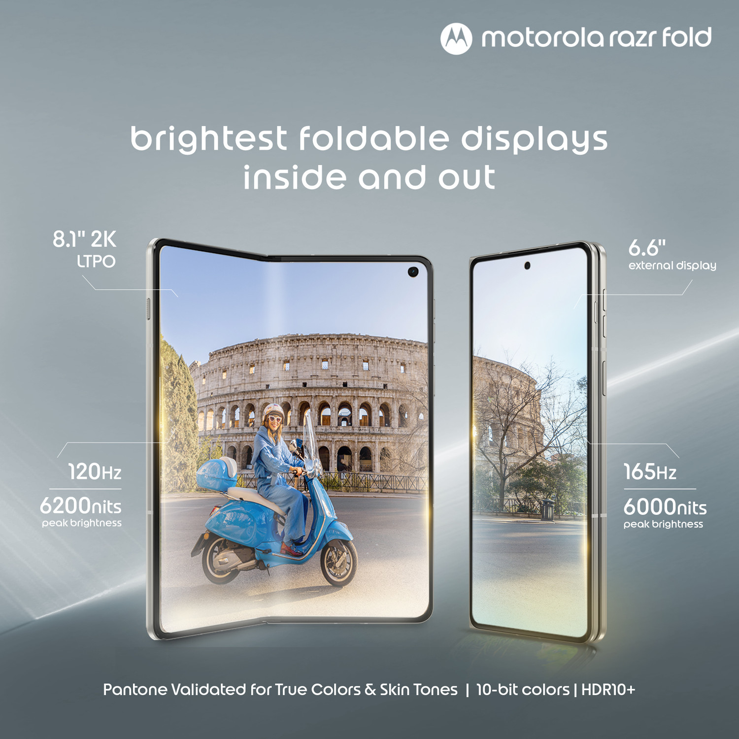 Image of MOTOROLA Razr fold (PANTONE Lily White, 512 GB)