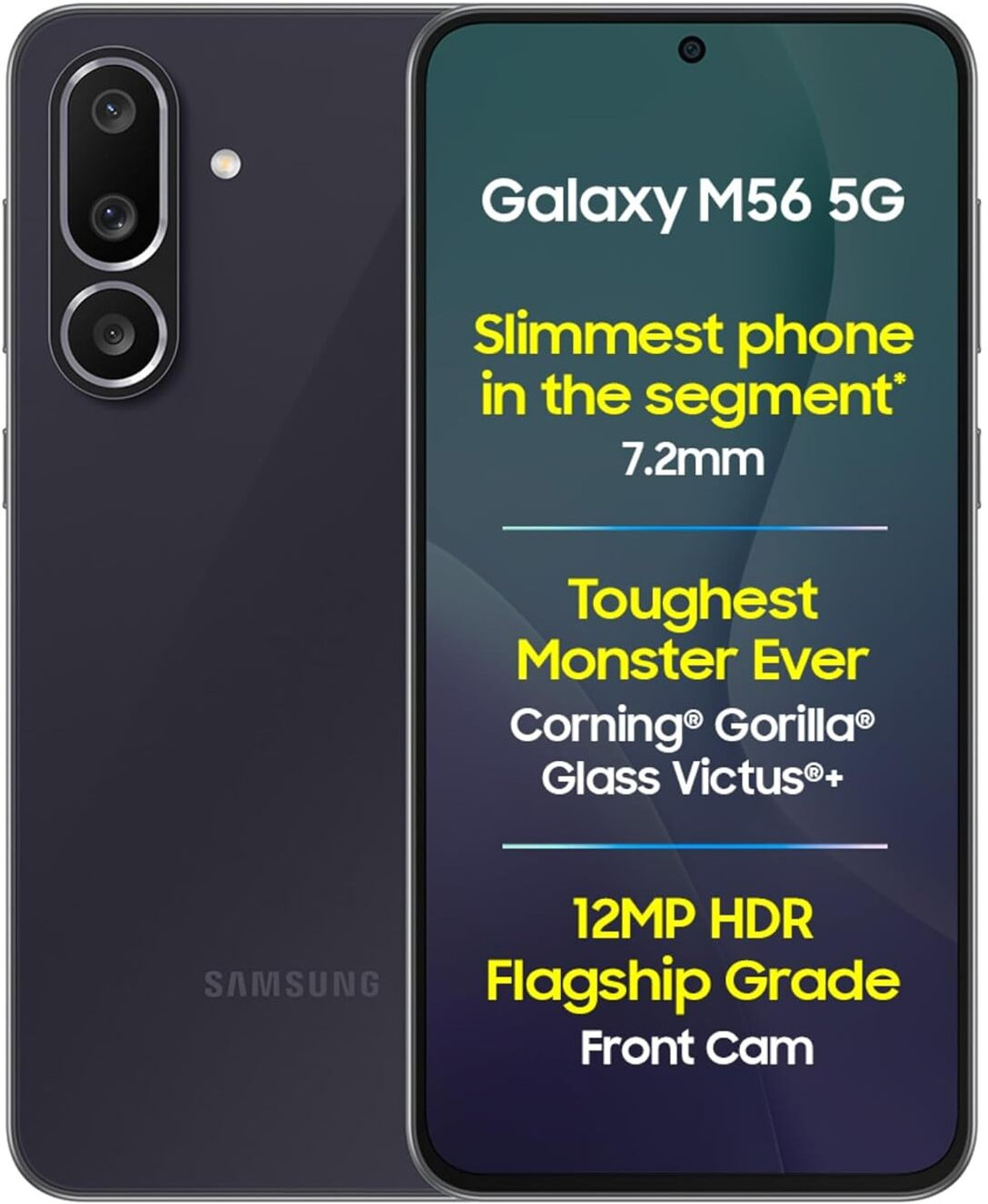Image of Samsung Galaxy M56 5G (Black, 256 GB)