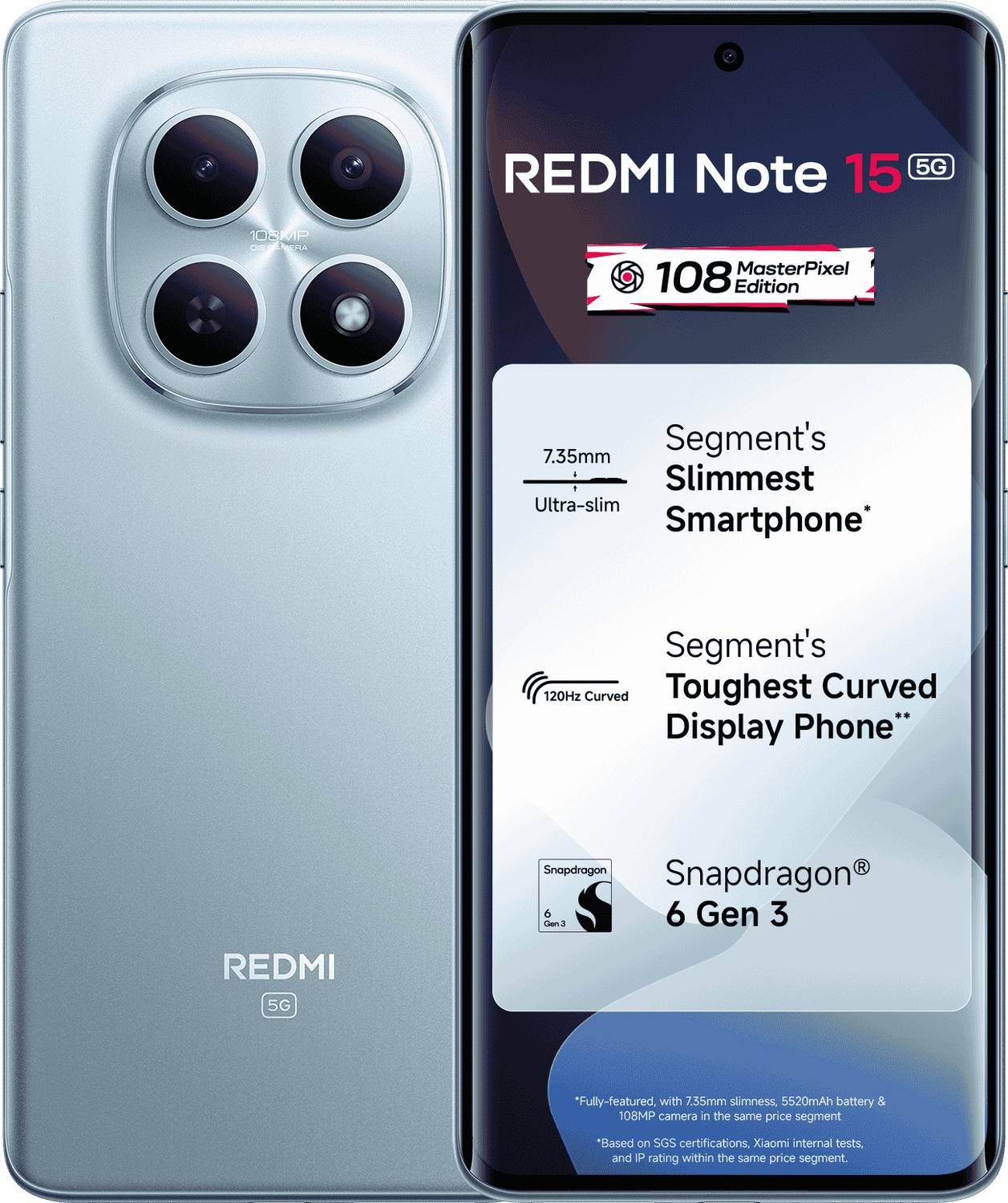REDMI Note 15 5G (Glacier Blue, 128 GB) (8 GB RAM)