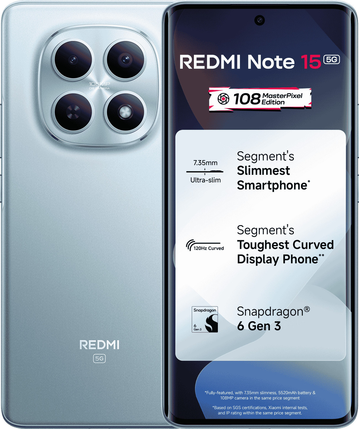 Image of REDMI Note 15 5G (Glacier Blue, 256 GB)