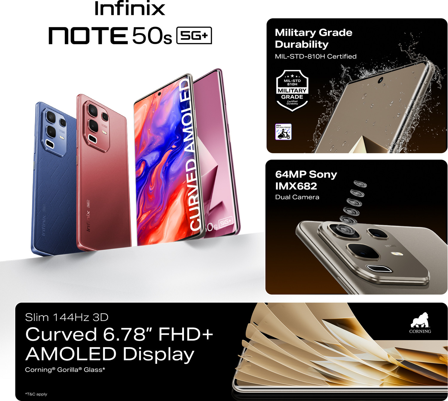 Image of Infinix NOTE 50s 5G+ 45W Charger In the Box & AI (Mystic Plum, 128 GB)