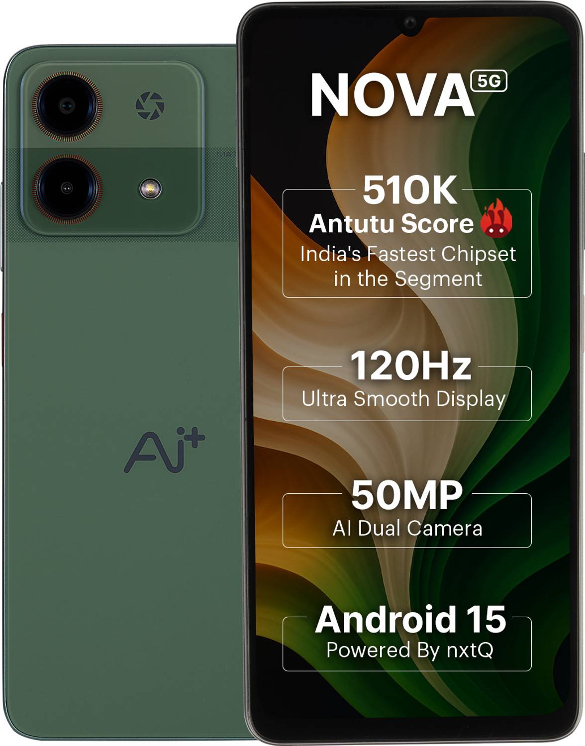Ai+ Nova 5G (Green, 128 GB)