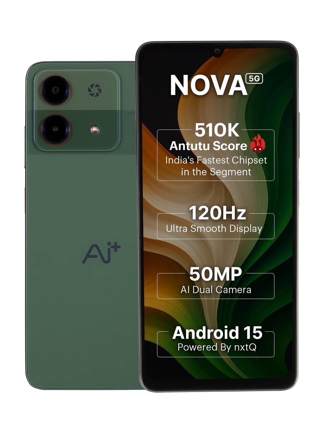 Ai+ Nova 5G (Green, 128 GB)
