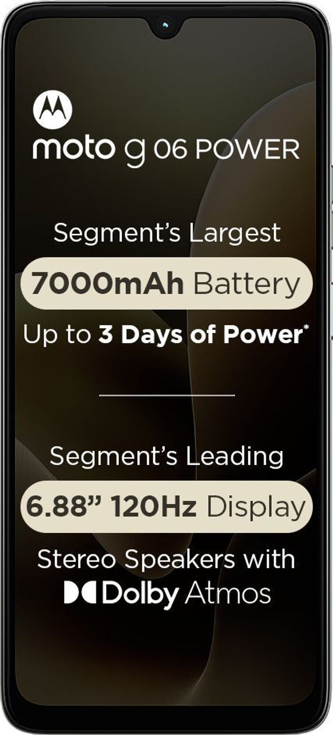 Image of MOTOROLA g06 power Charger in the Box (Pantone Laurel Oak, 64 GB)