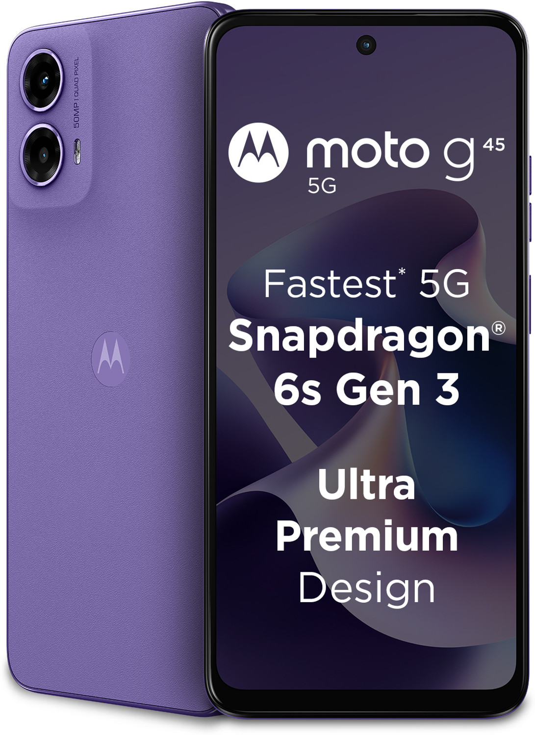 Image of Motorola g45 5G (Pantone Dahlia Purple, 128 GB)