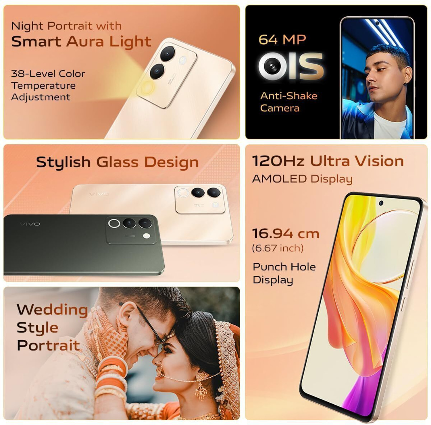 Image of vivo Y200 5G (Desert Gold, 256 GB)