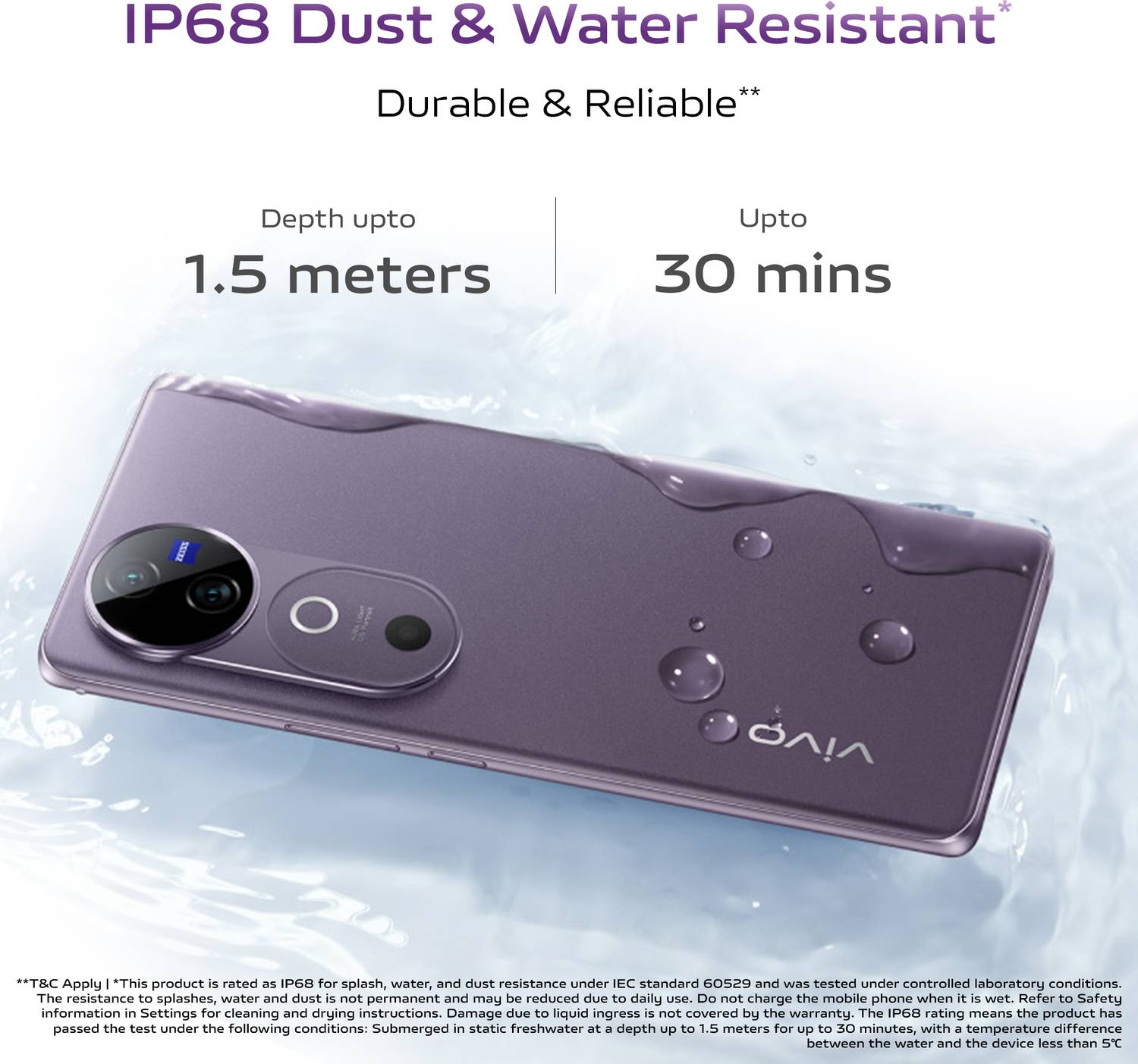 vivo V40 5G 128GB Purple - Image 5