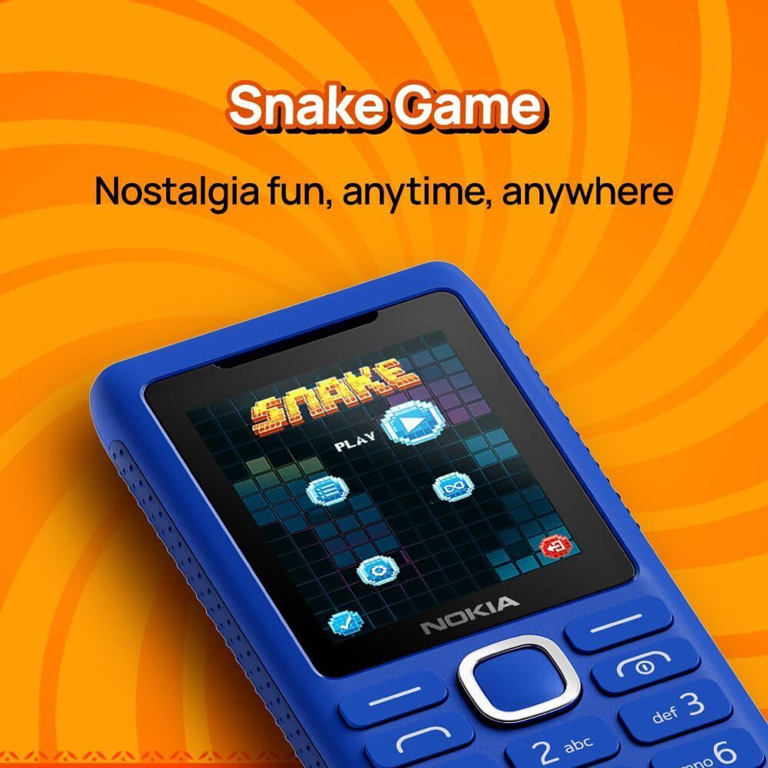 Image of Nokia 110 Power Keypad Phone,Dual SIM, Camera, Long Lasting Battery,Phone Talker