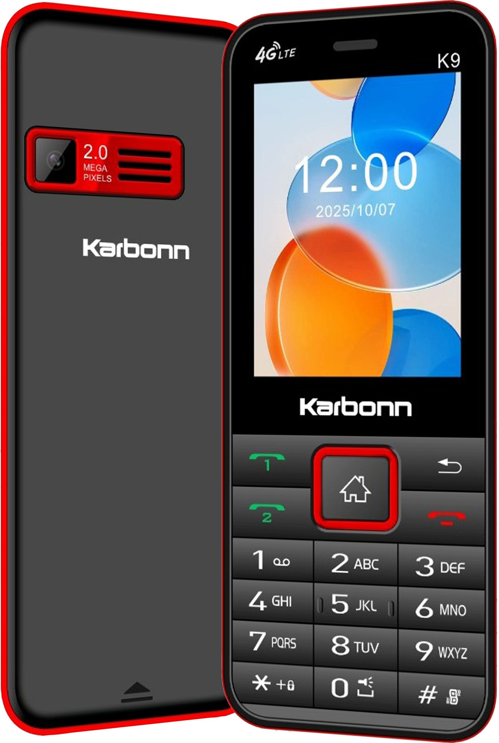 Image of KARBONN K9 4G Dual SIM, 2.4 inchLCD,2000mAh Battery,Youtube,Facebook,2MP,SDCard upto128GB