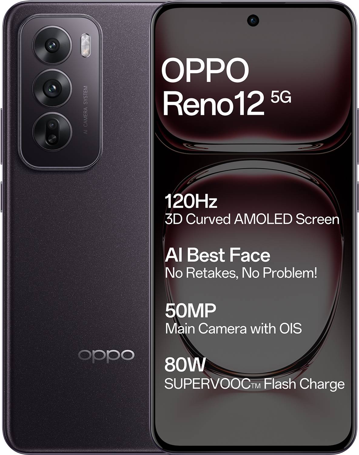OPPO Reno 12 5G 256GB Matte Brown - Image 1
