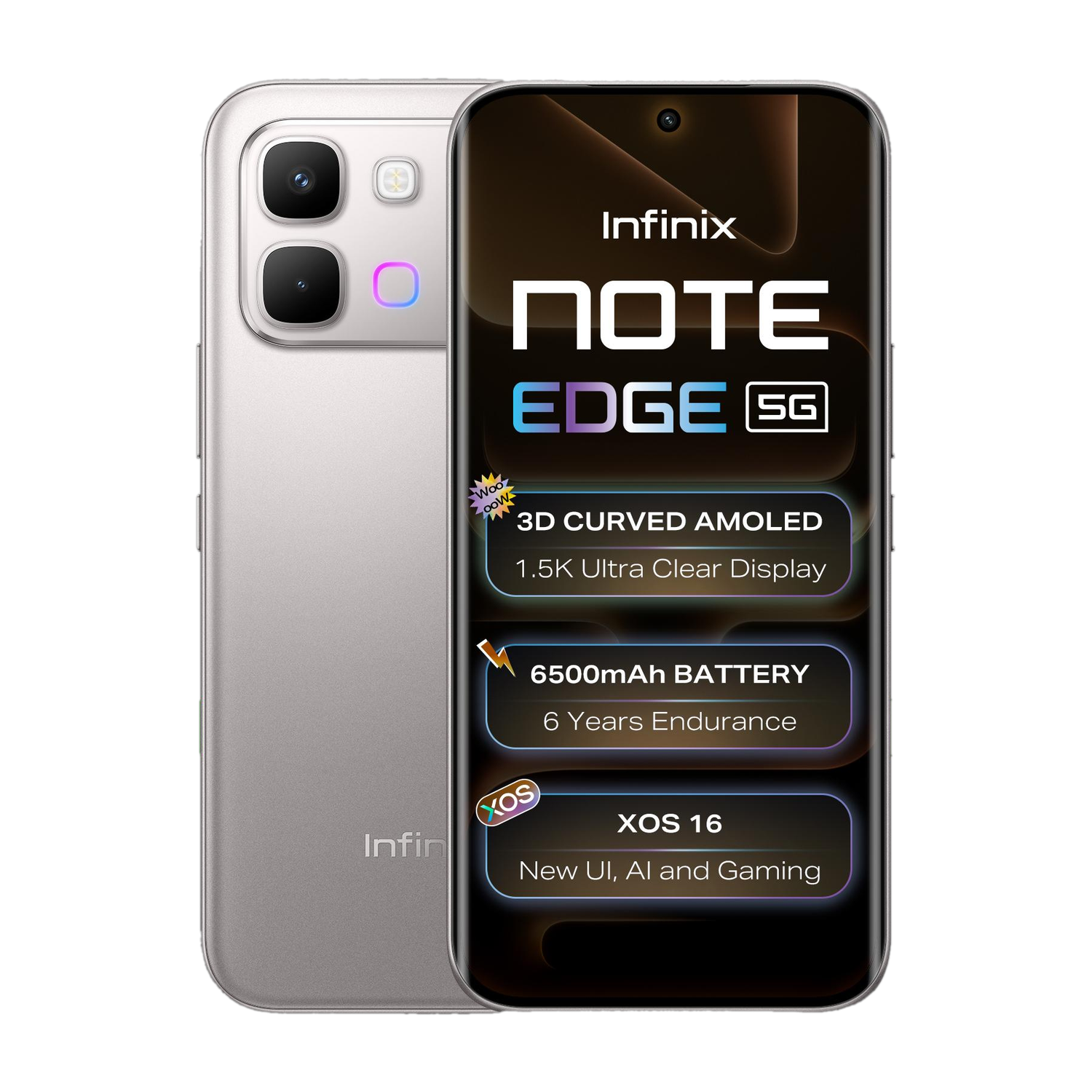 Infinix Note Edge Lunar Titanium 256GB
