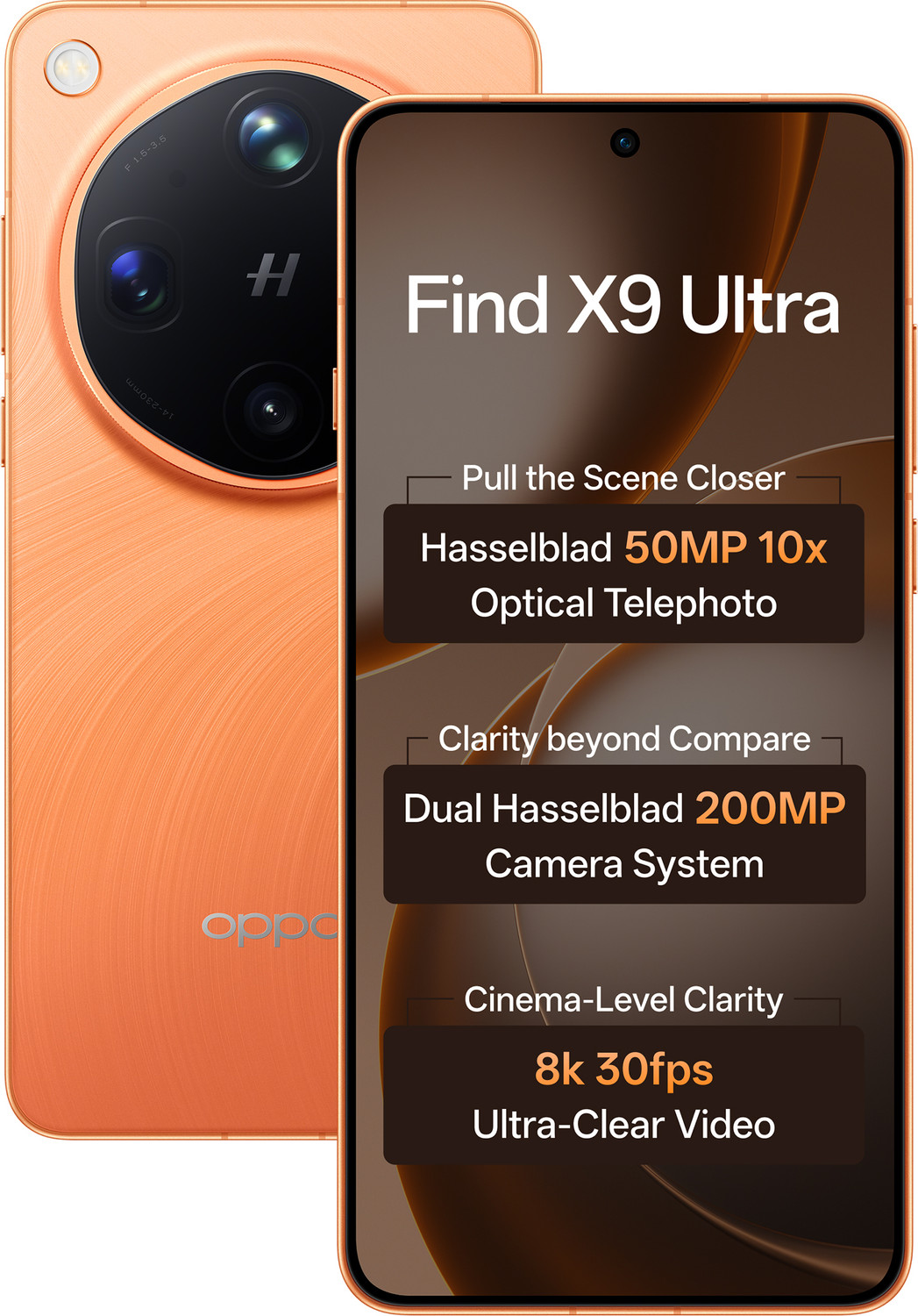 Image of OPPO Find X9 Ultra (Canyon Orange, 512 GB)