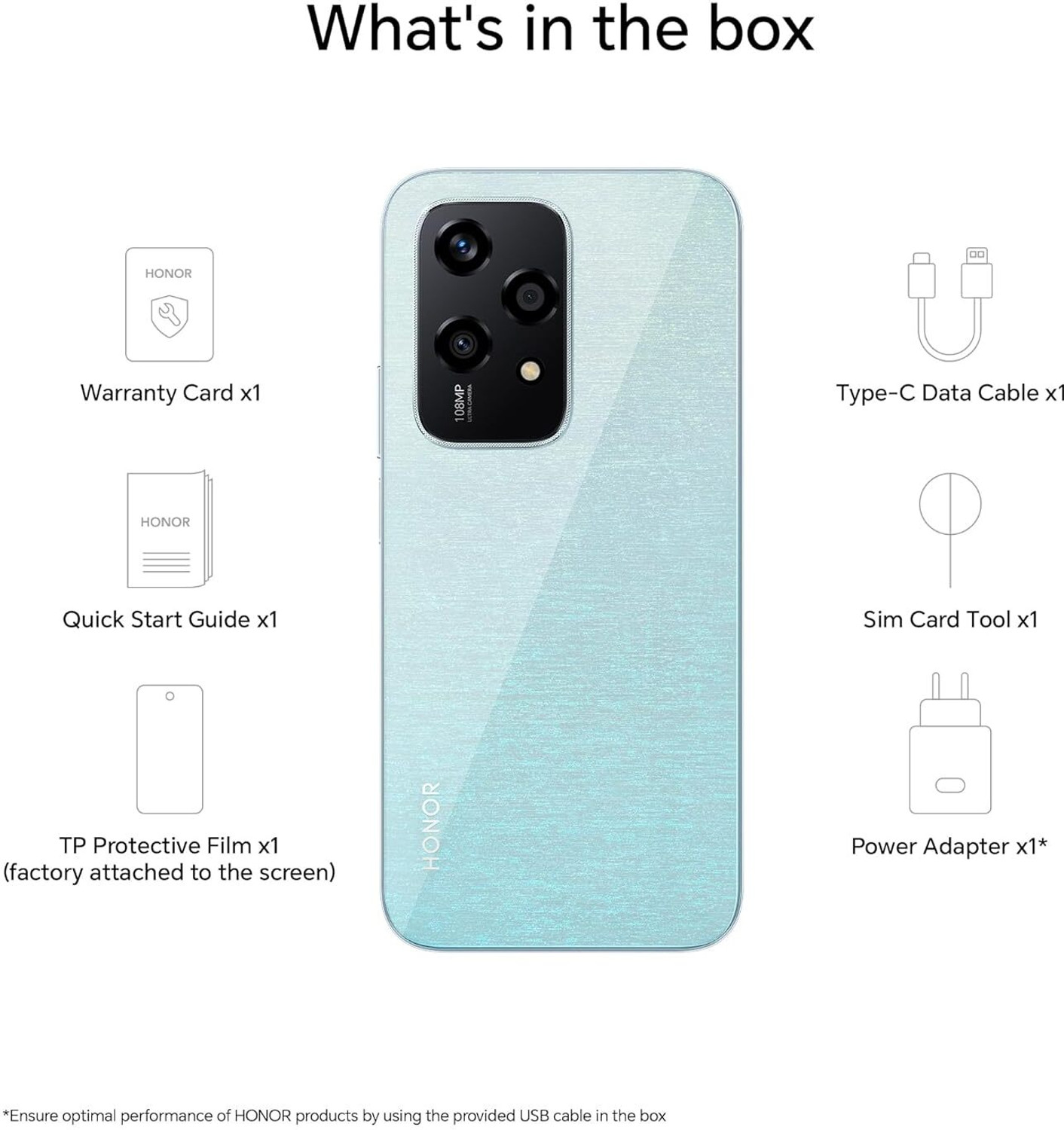 Image of Honor 200 Lite 5G (Starry Blue, 256 GB)