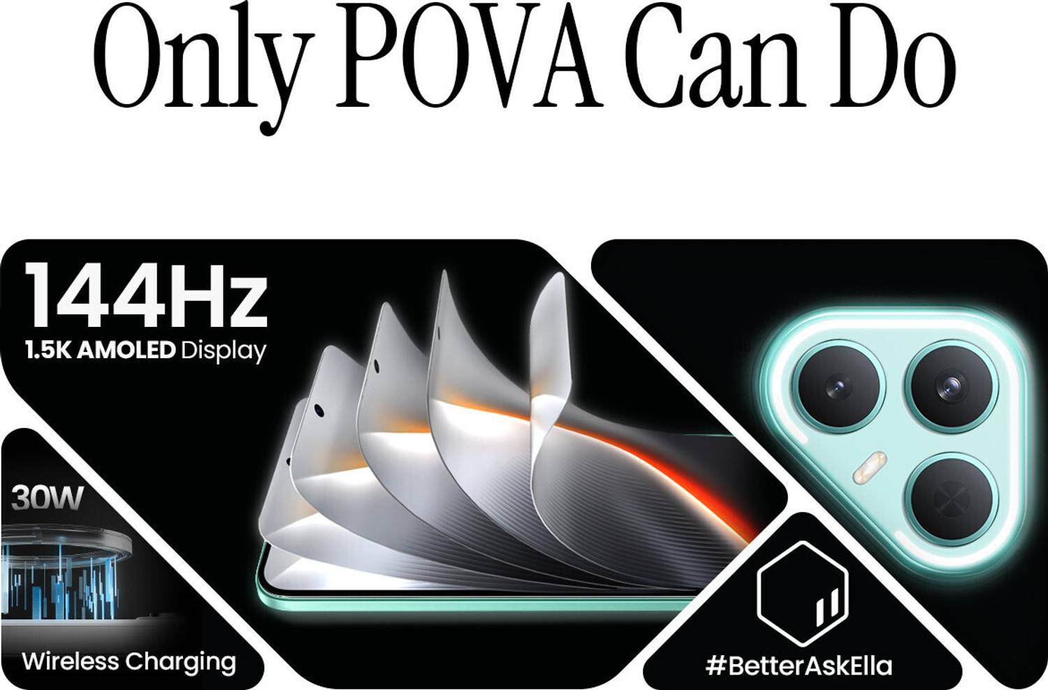 Tecno Pova 7 Pro 5G 256GB Neon Cyan - Image 2