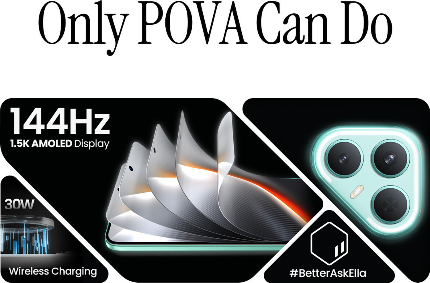 Image of Tecno Pova 7 Pro 5G (Neon Cyan, 128 GB)