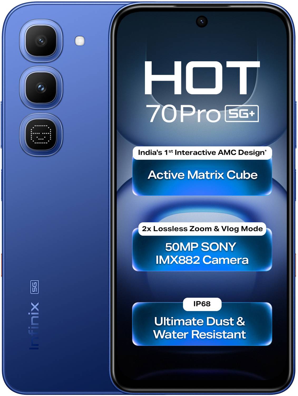 Infinix HOT 70 Pro 5G 128GB Dive Blue - Image 1