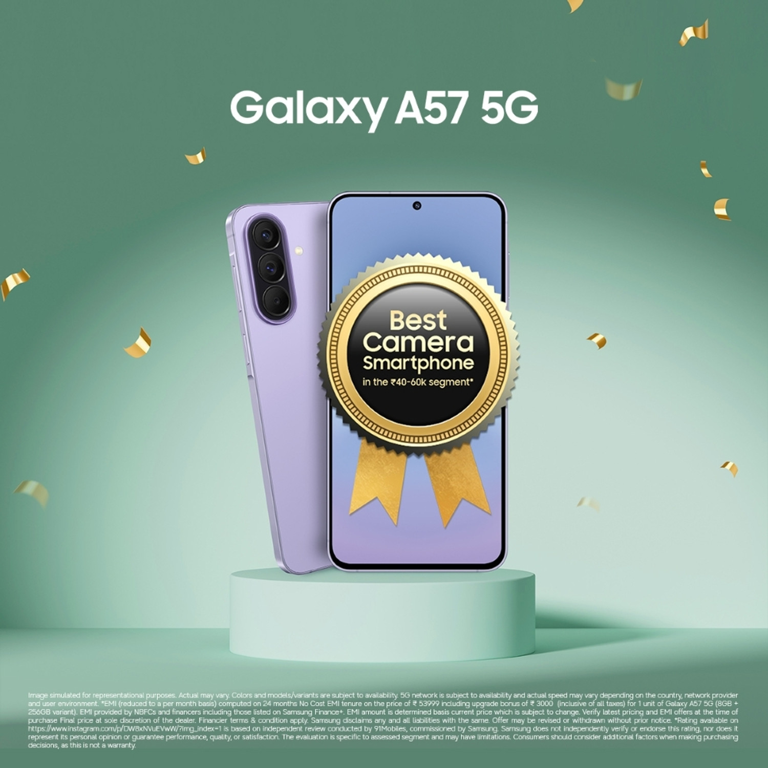 Image of Samsung Galaxy A57 5G (Awesome Navy, 256 GB)