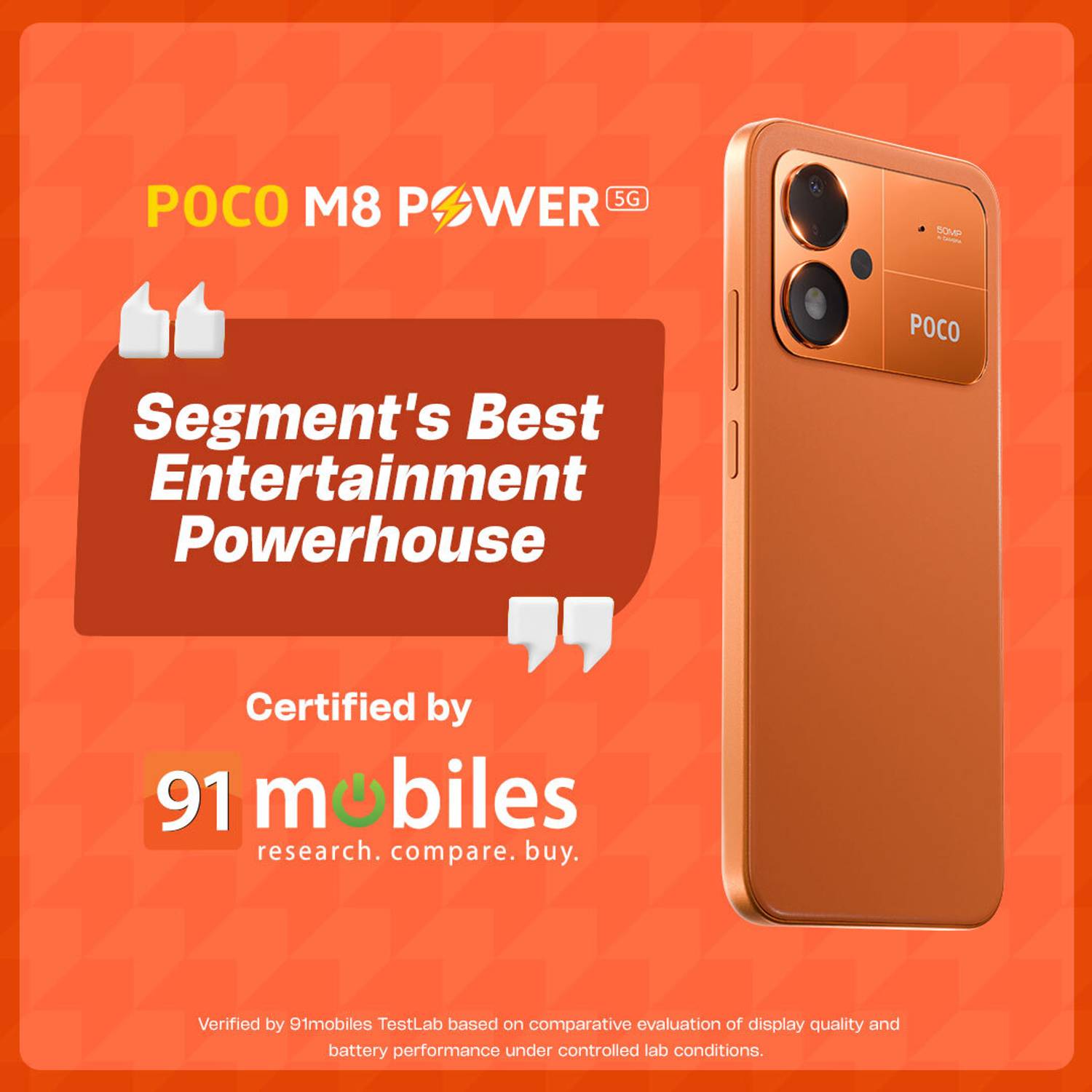 POCO M8 Power 5G 128GB Blaze Orange - Image 4