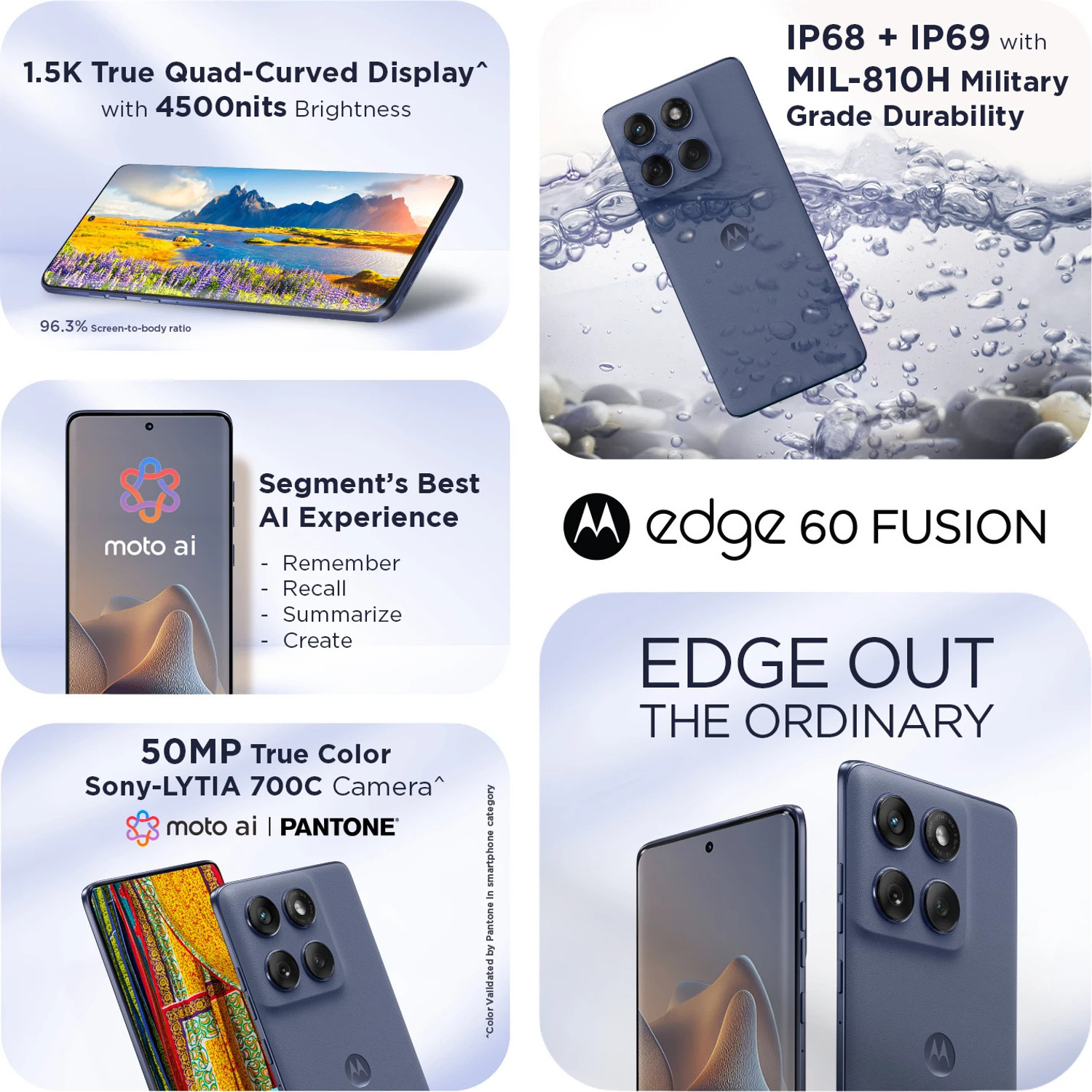 Image of MOTOROLA Edge 60 Fusion 5G (PANTONE Slipstream, 256 GB)