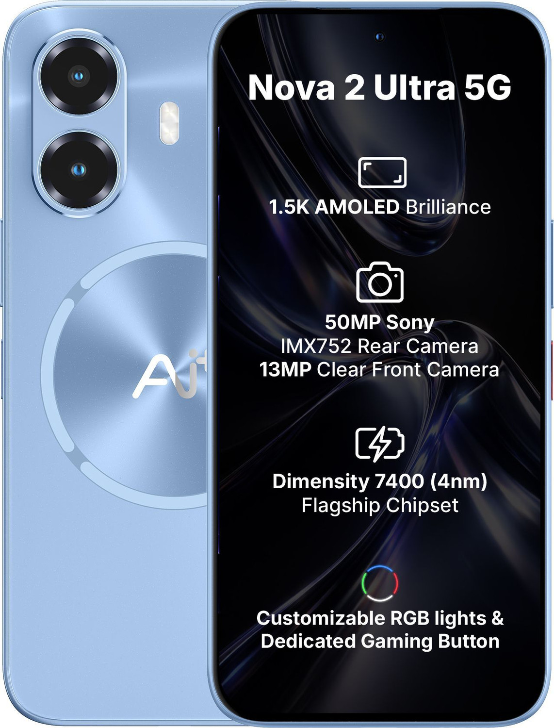 Image of Ai+ Nova 2 Ultra 5G (Blue, 128 GB)