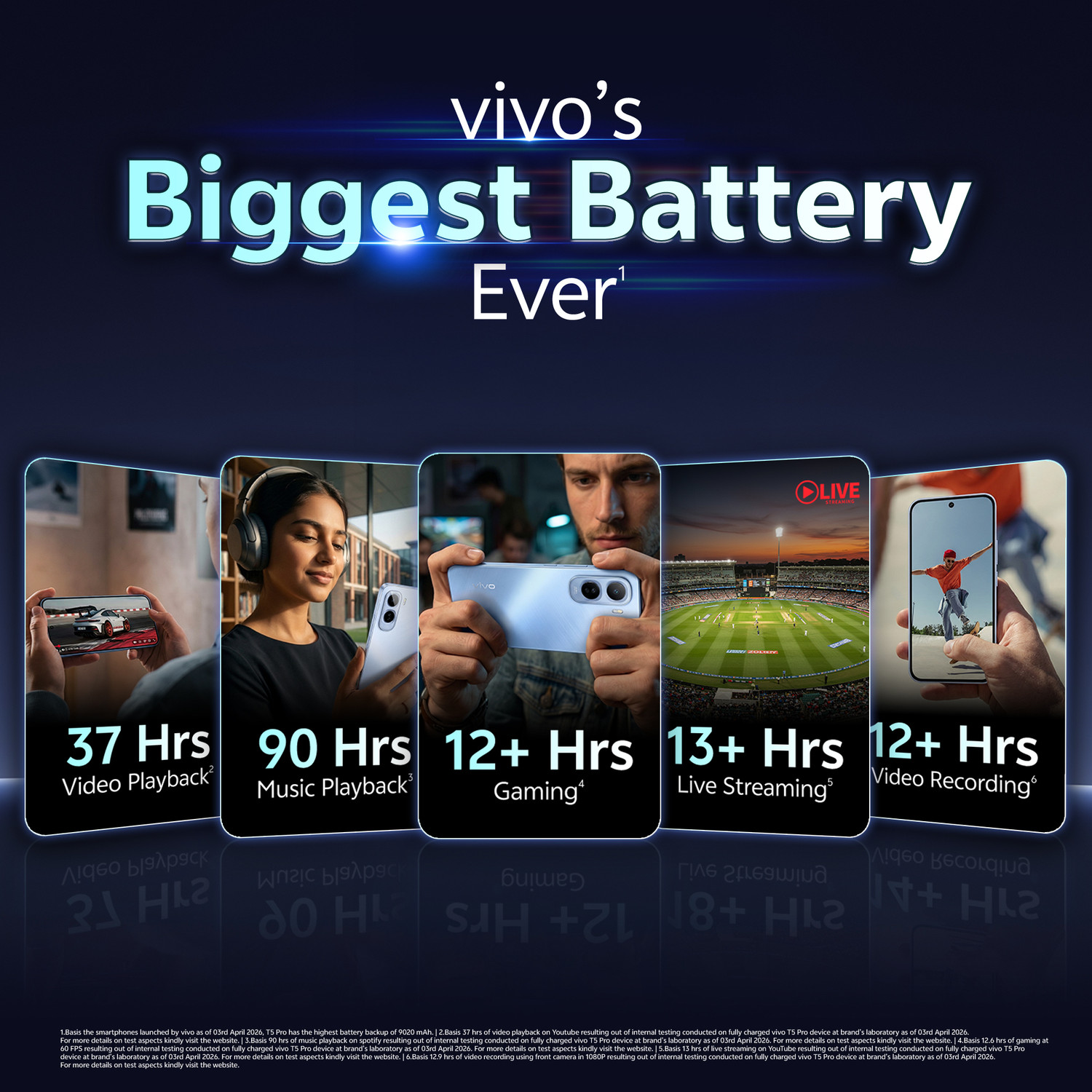 Image of vivo T5 Pro 5G (Cosmic Black, 256 GB)