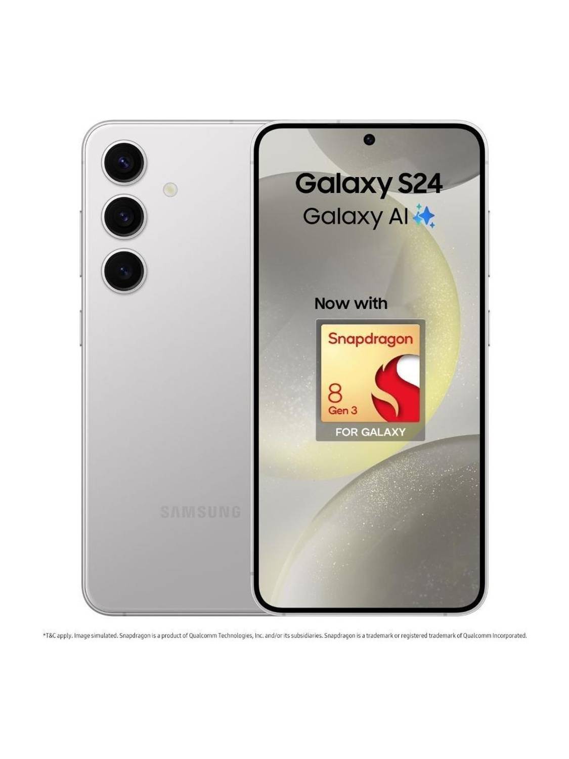Samsung Galaxy S24 5G Snapdragon (Marble Gray, 128 GB) (8 GB RAM)