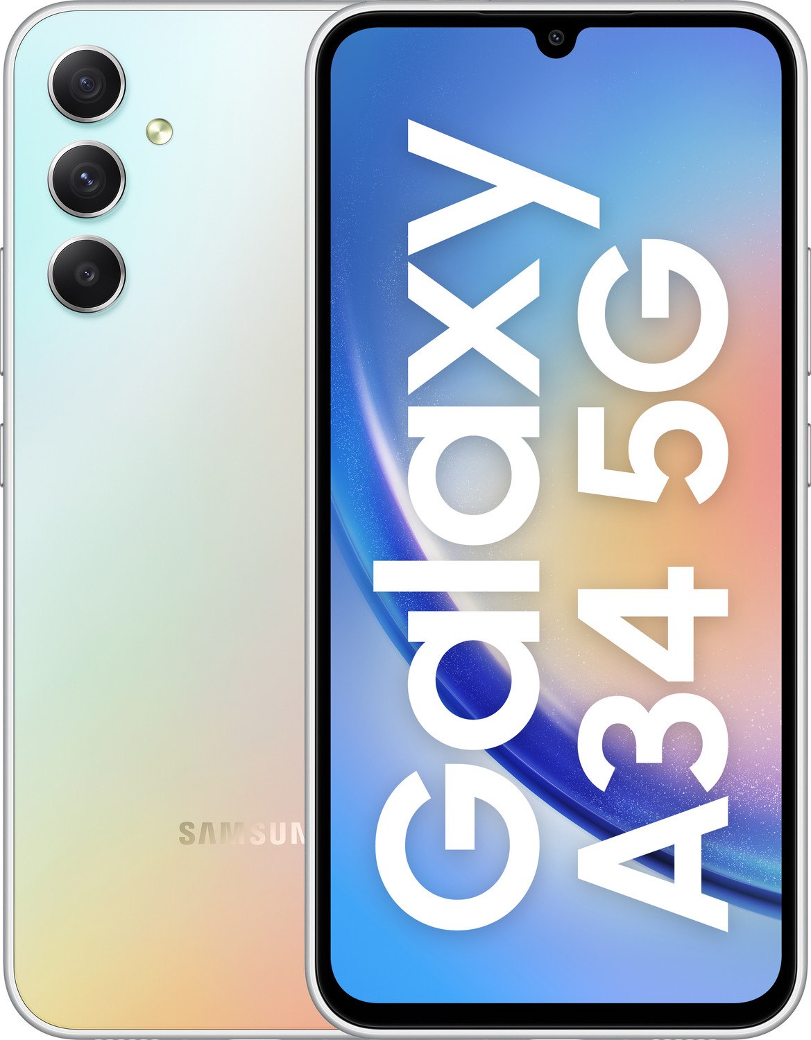 Image of Samsung Galaxy A34 5G (Awesome Silver, 128 GB)