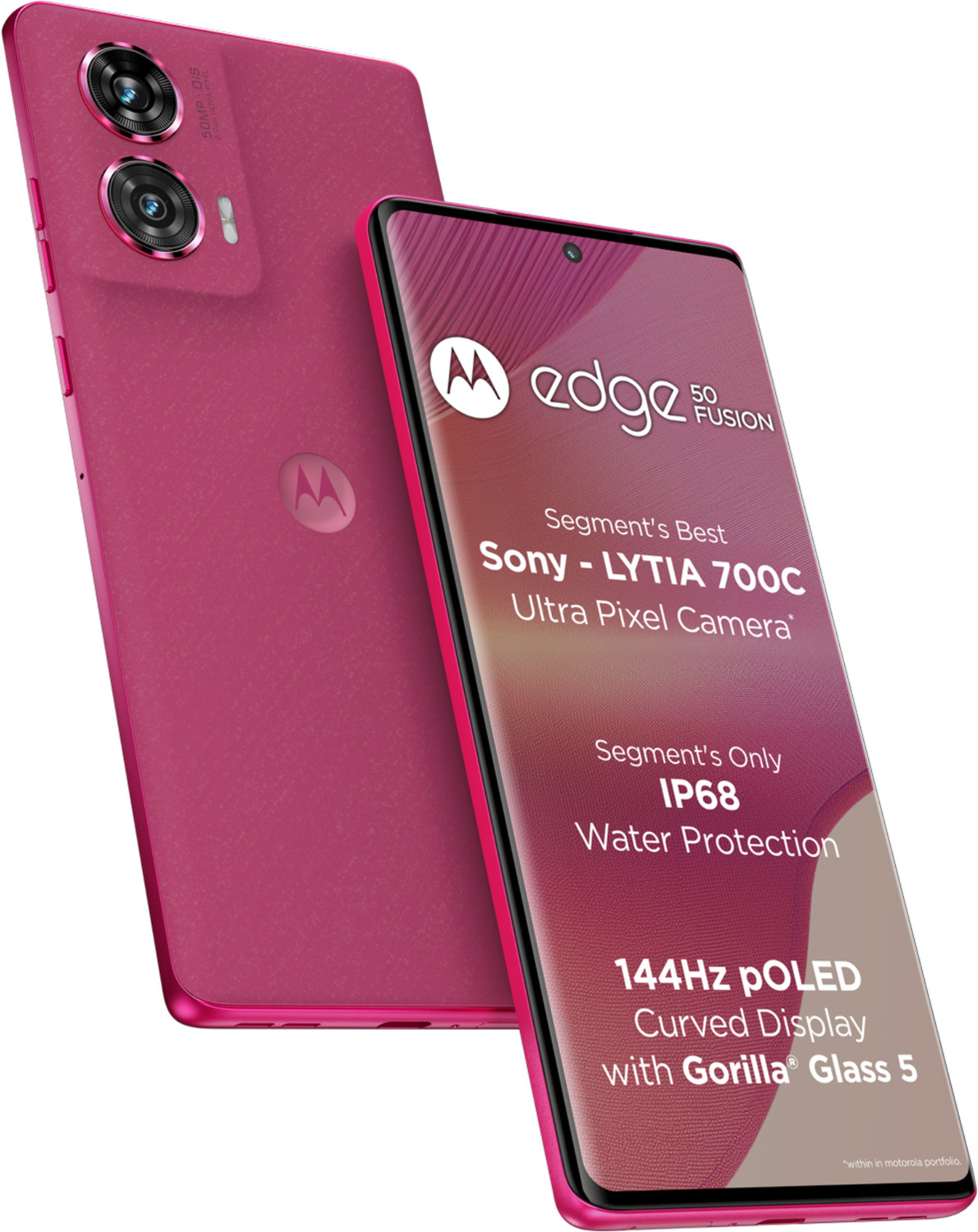 Image of Motorola Edge 50 Fusion (Hot Pink, 128 GB)