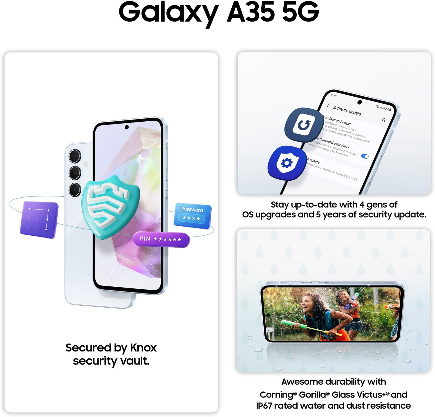 Image of Samsung Galaxy A35 5G (Awesome Lilac, 128 GB)