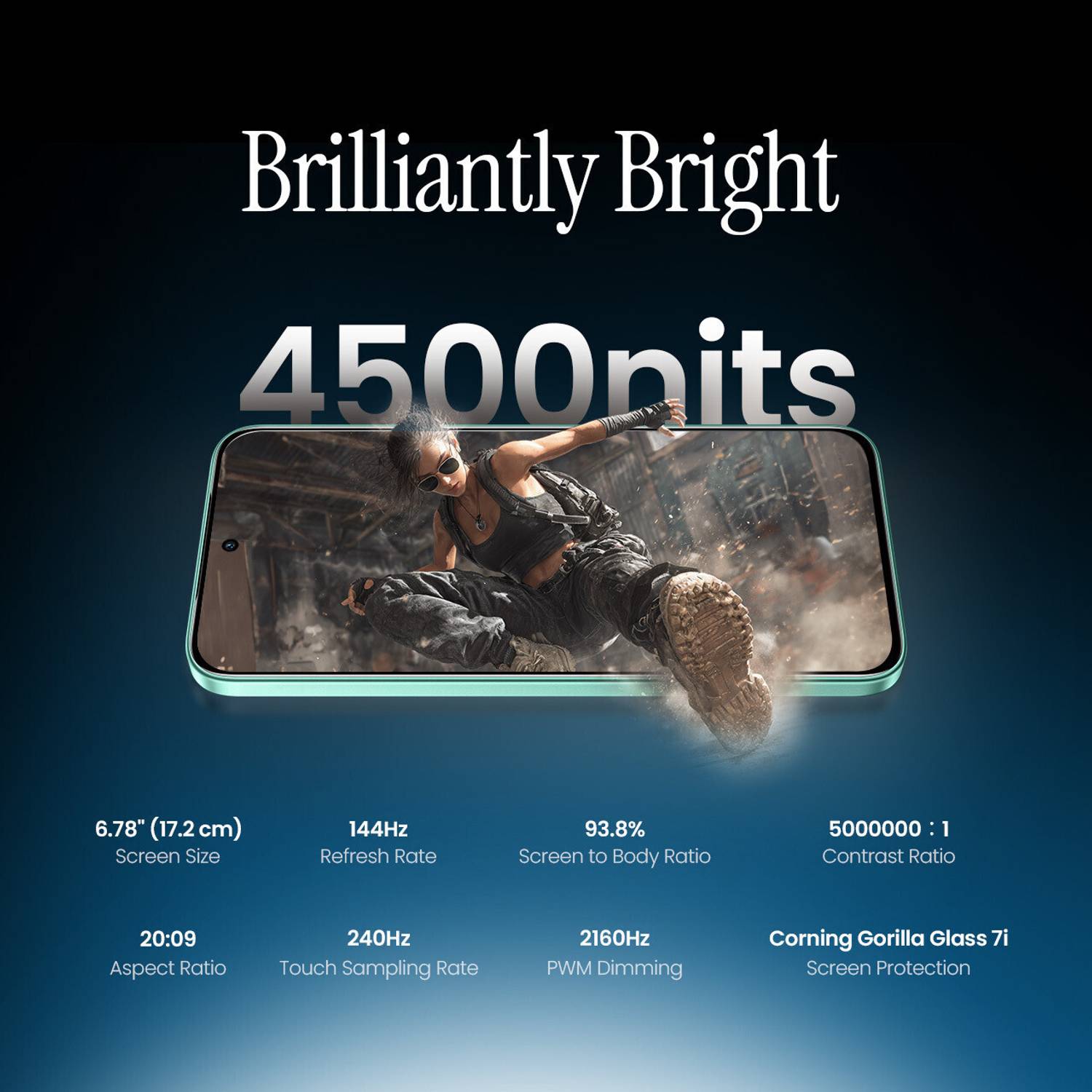 Tecno Pova 7 Pro 5G 256GB Neon Cyan - Image 5