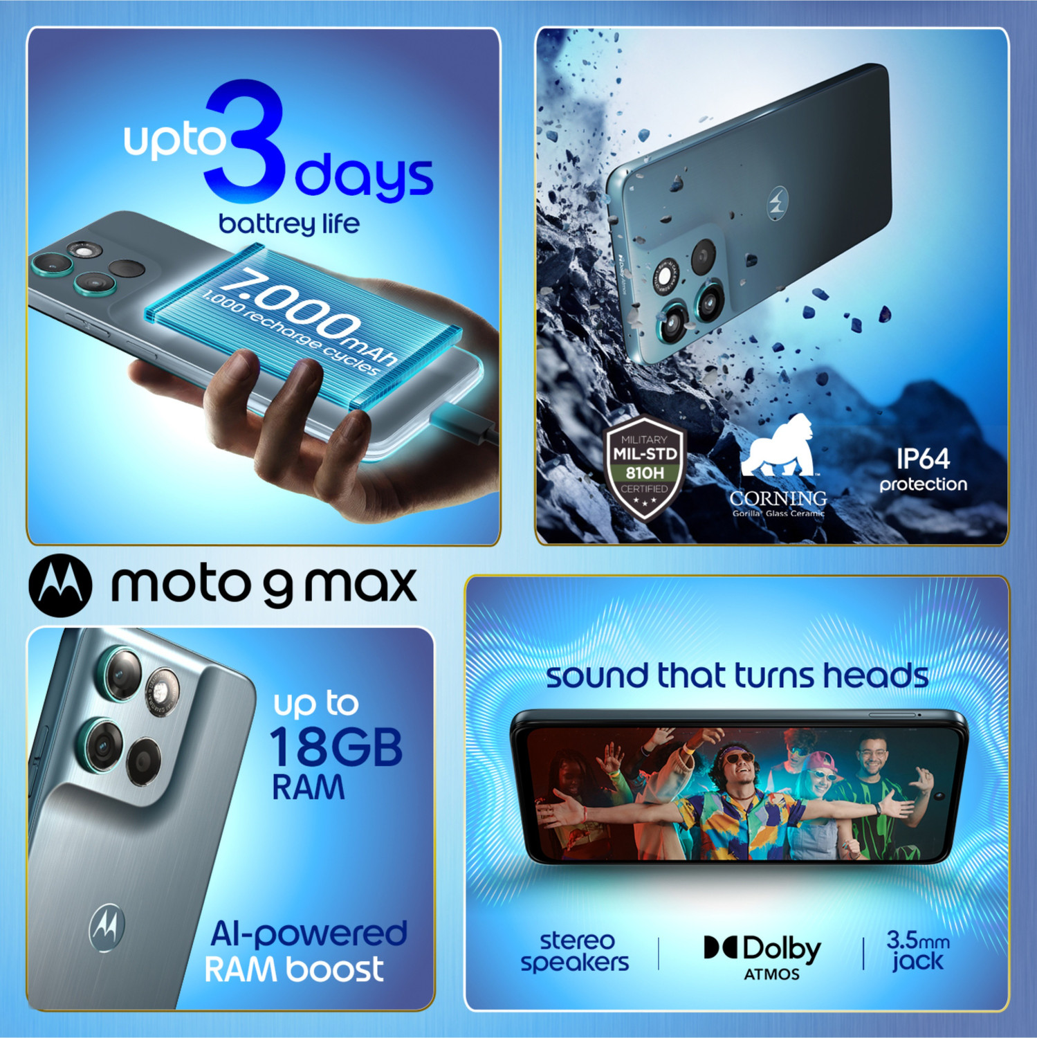Image of MOTOROLA g max (PANTONE Stargazer, 128 GB)