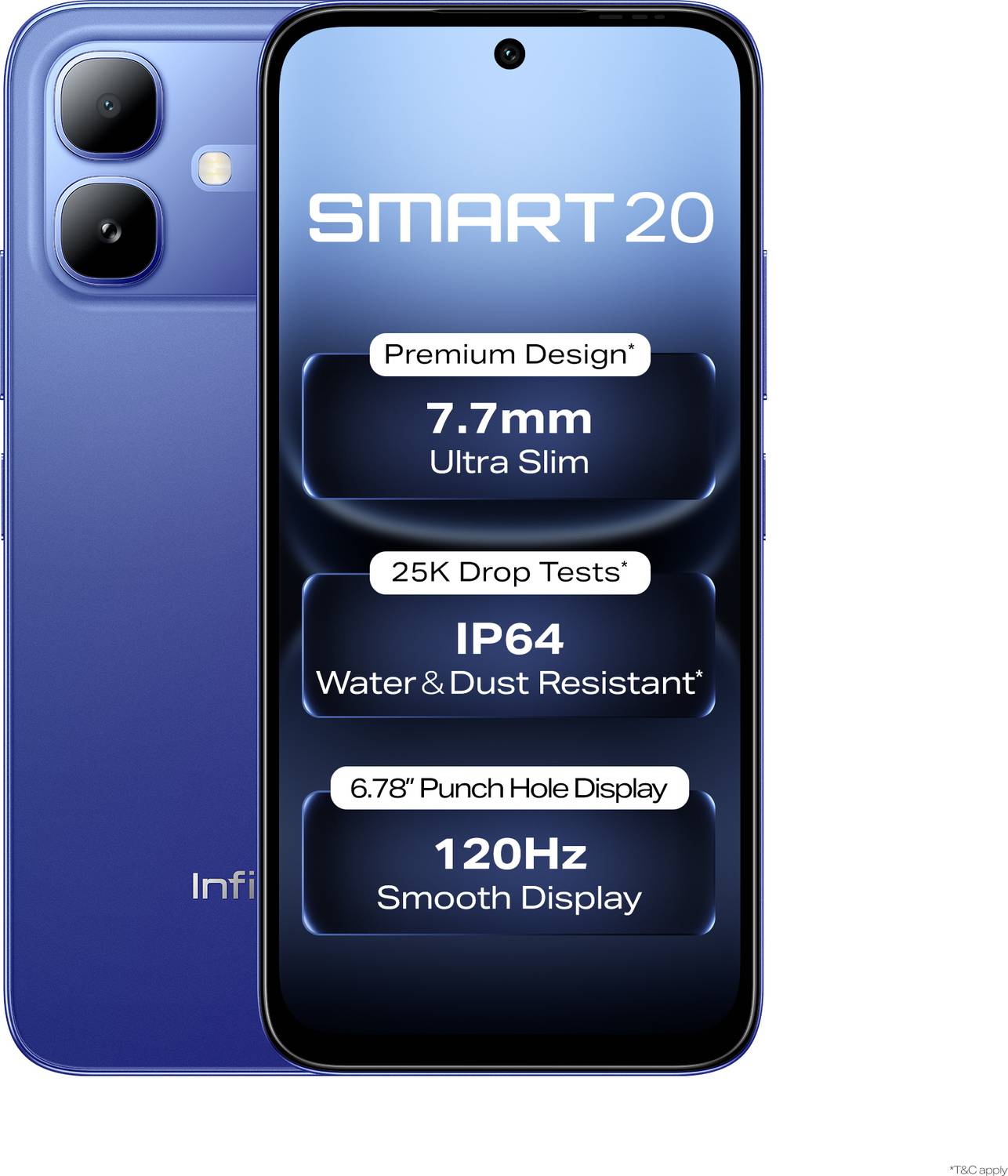 Infinix SMART 20 (Cloudline Blue, 64 GB)