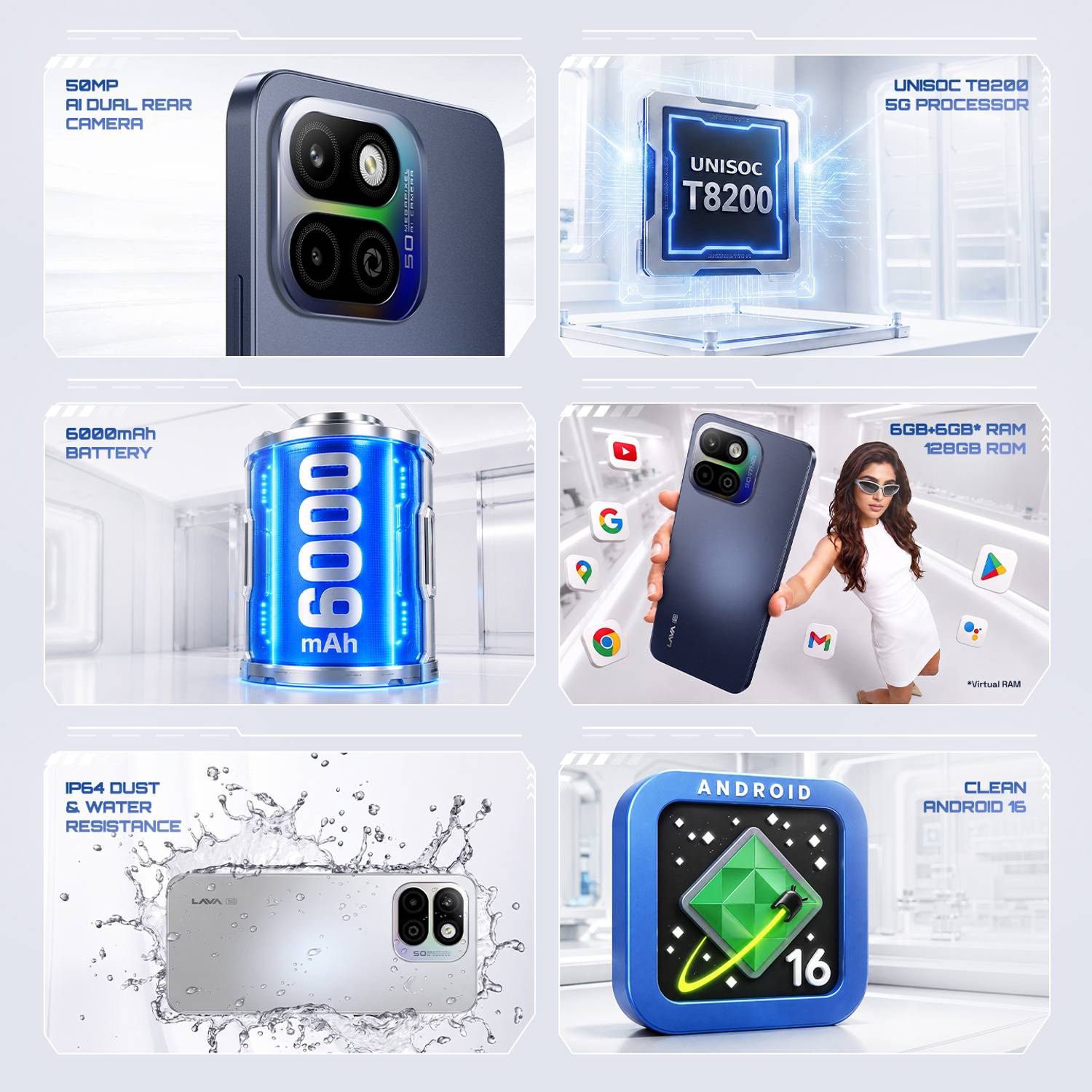 LAVA Virat V1 Pro 5G 128GB Sikkim Midnight - Image 2