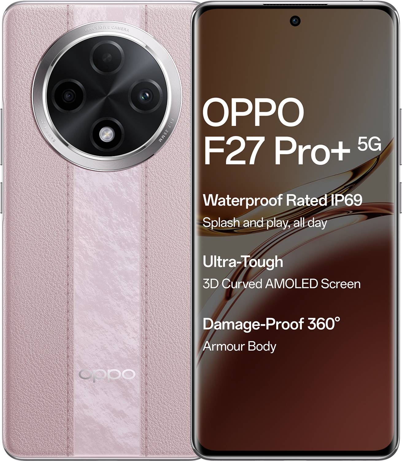 OPPO F27 Pro+ (Dusk Pink, 128 GB) - Image 1