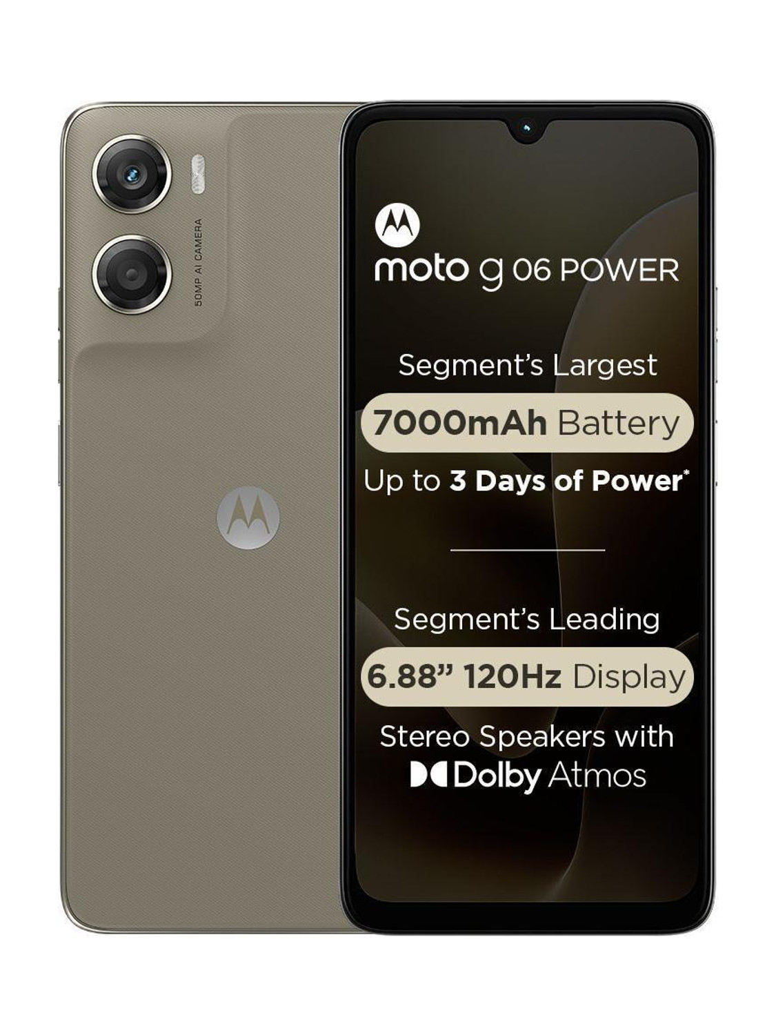 Image of MOTOROLA g06 power (Pantone Laurel Oak, 64 GB) (4 GB RAM)