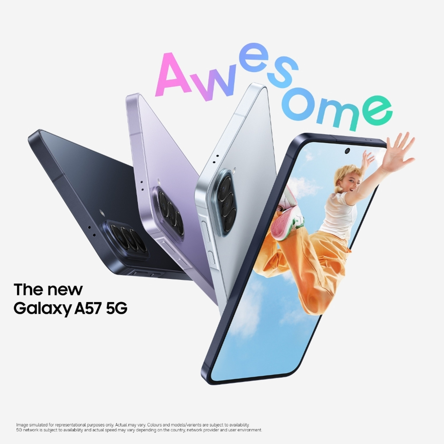 Image of Samsung Galaxy A57 5G (Awesome Navy, 256 GB)