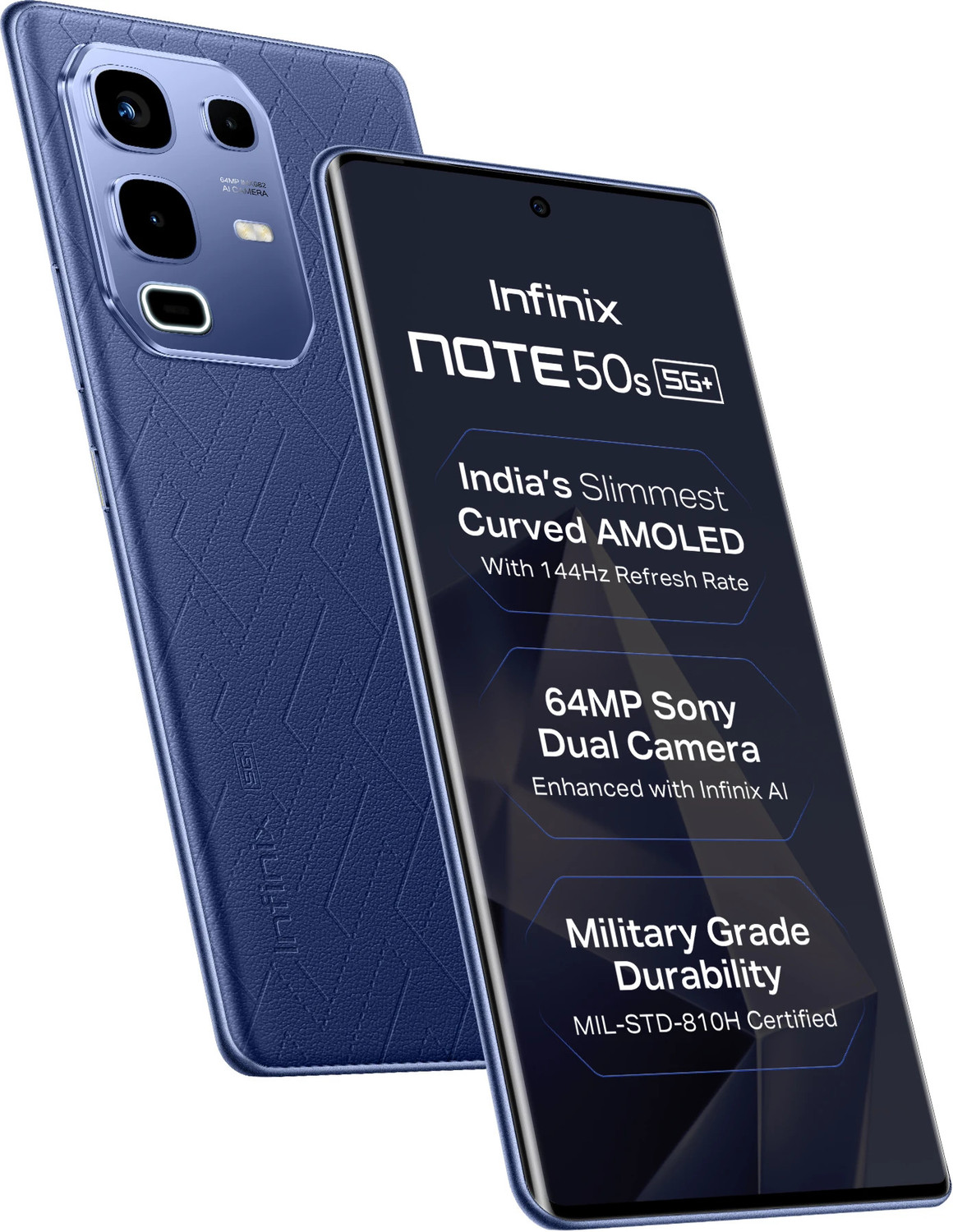 Image of Infinix Note 50s 5G+ 45W Charger In the Box & AI (Marine Drift, 256 GB)